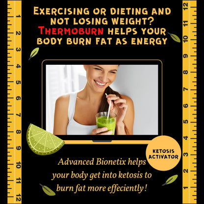 ThermoBurn™ Ketosis Activator Keto Pills + Apple Cider Vinegar Capsules Fat Burner Advanced BionetixUS supplements