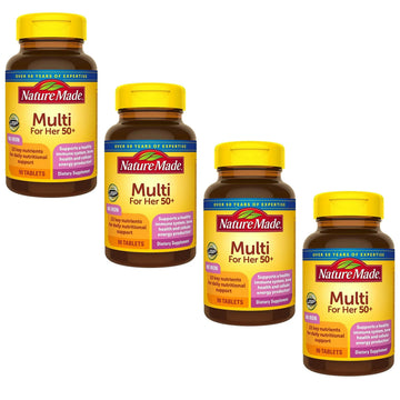 Nature Made Multi for Her 50+ Vitamin/Mineral Tablets 90 ea (Pack of 4) Nature MadeAu supplements
