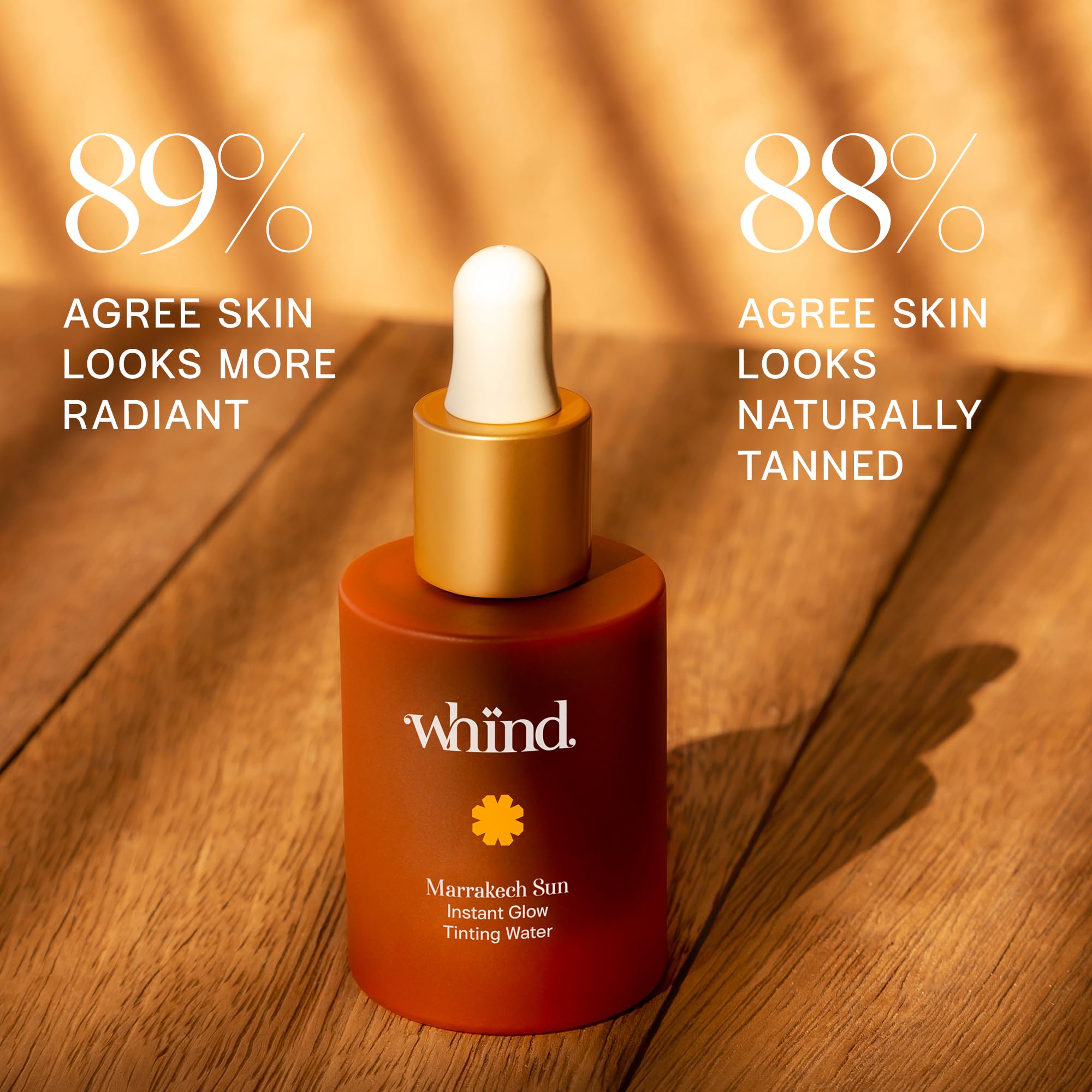 WHIND Marrakech Sun Tinting Water – Lightweight Self-Tanning Drops with Hyaluronic Acid & Glycerin for a Buildable Natural Glow – 30ml WHINDAu supplements