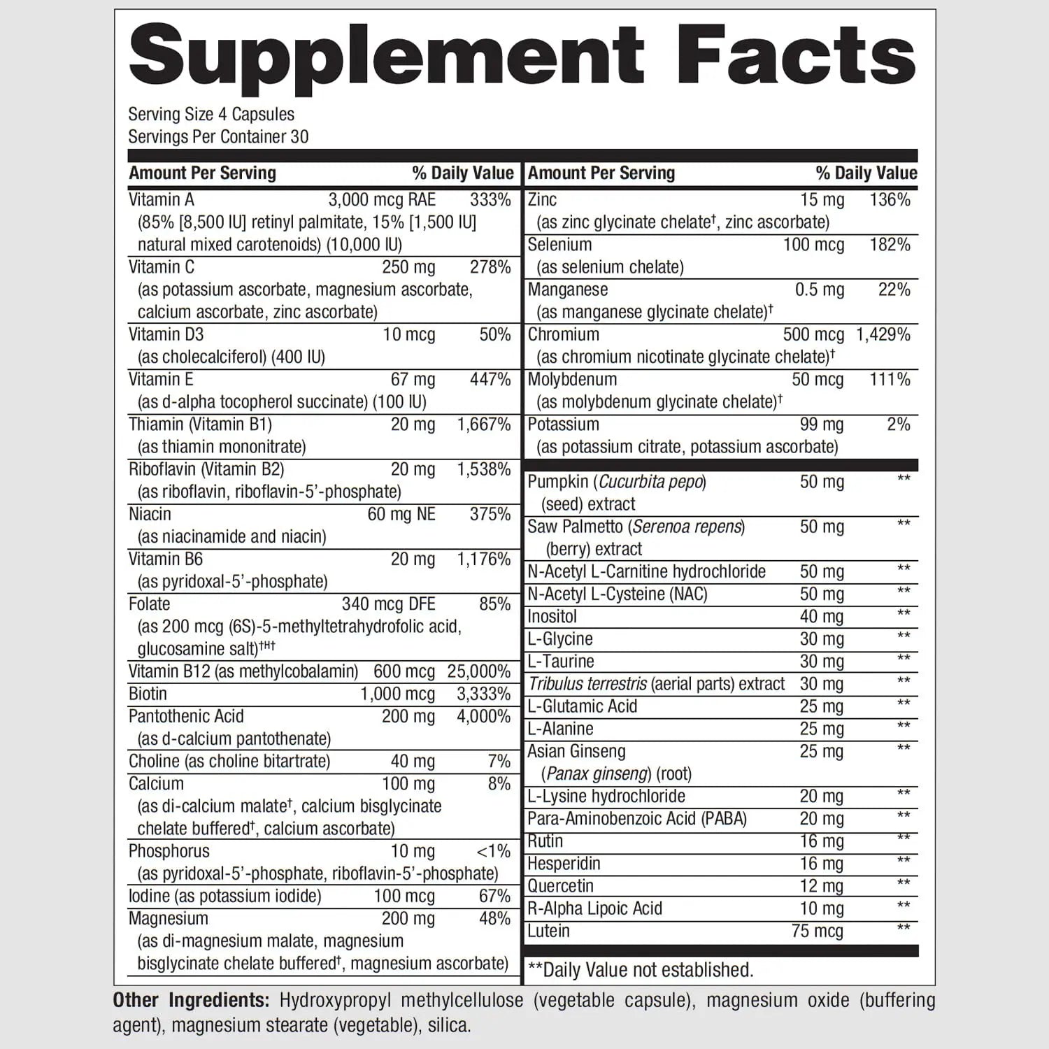 PureFormulas PureMulti for Men - Daily Comprehensive Multivitamin for Men's Health, Vitality, Energy, Focus, & Performance. Mens Vitamins A, C, D, E, & B12 PureFormulasAu supplements