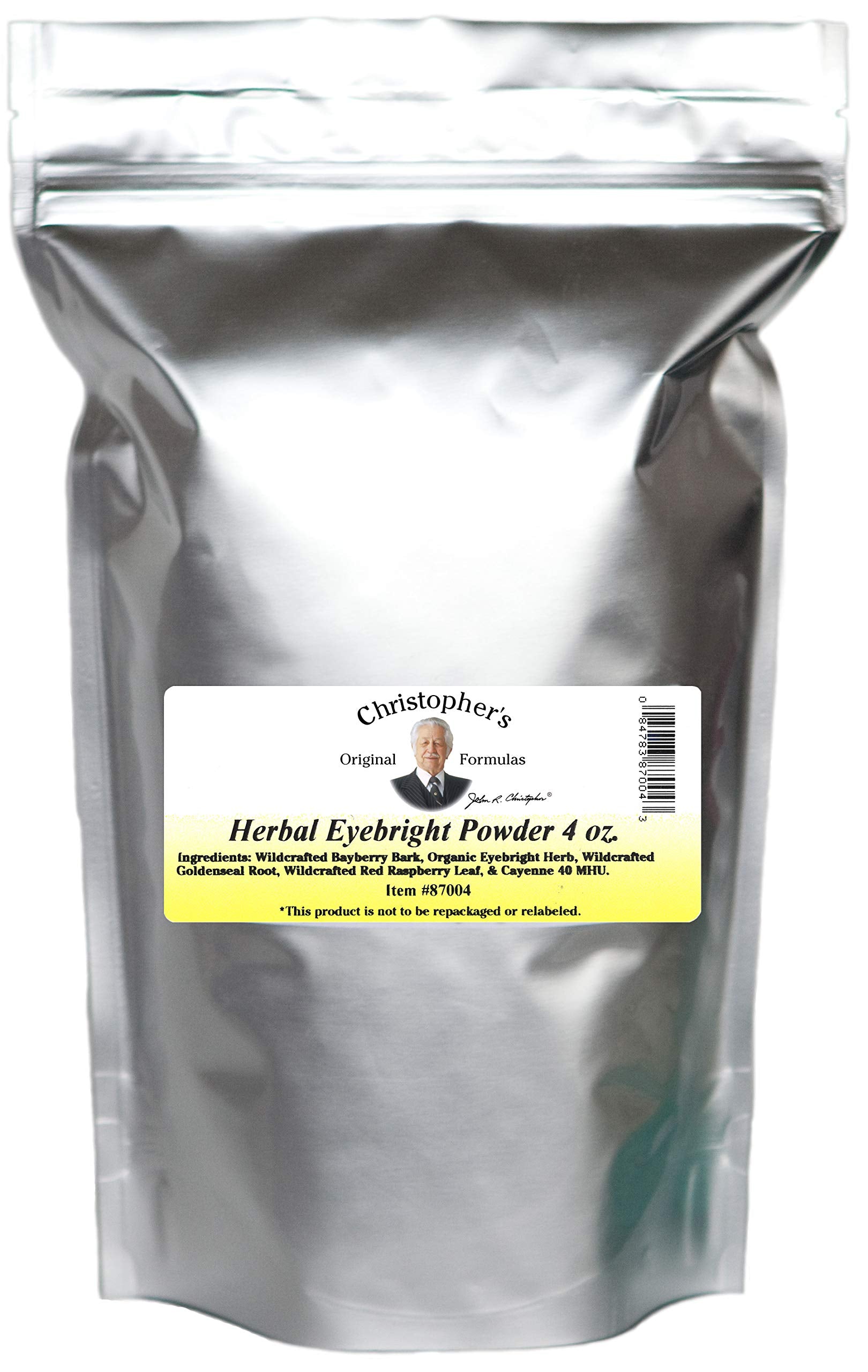 Christophers Original Formulas Herbal Eyebright Powder 4 OZ Christopher's Original FormulasAu supplements