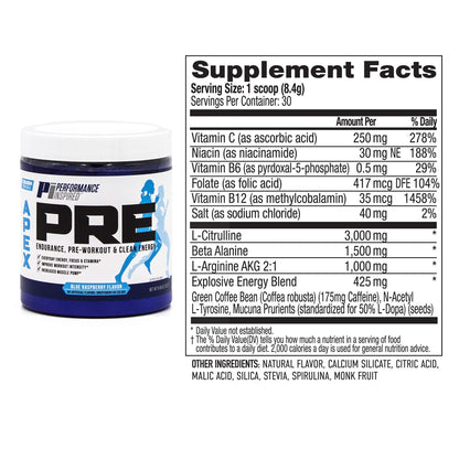 PERFORMANCE INSPIRED Nutrition - APEX Pre Workout Powder - Increase Energy & Endurance PERFORMANCE INSPIREDUS supplements