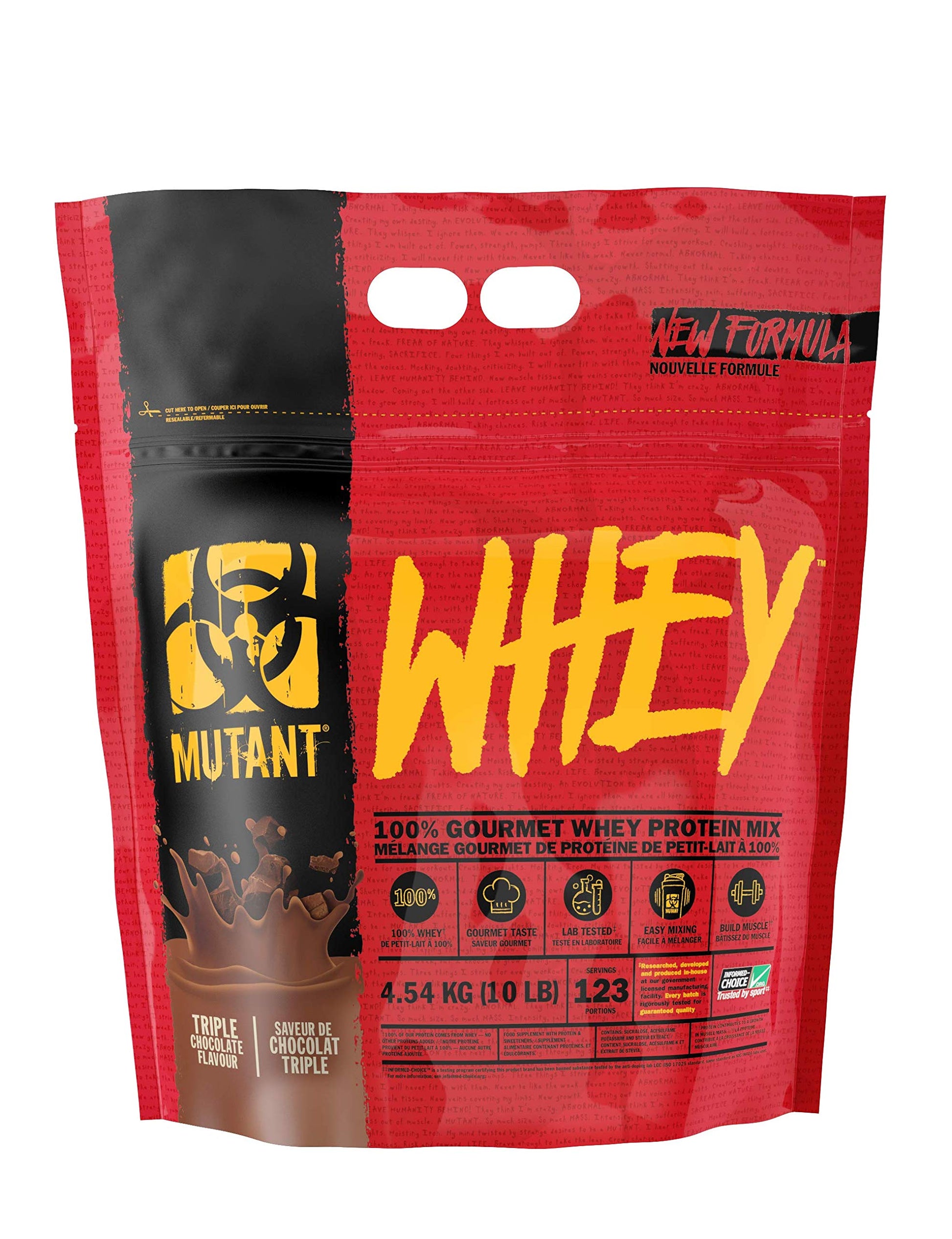 Mutant Whey – 100% Whey Protein Powder, Gourmet Taste, 22g of Protein, 10.4 g EAAs, 5 g BCAAs MutantAu supplements