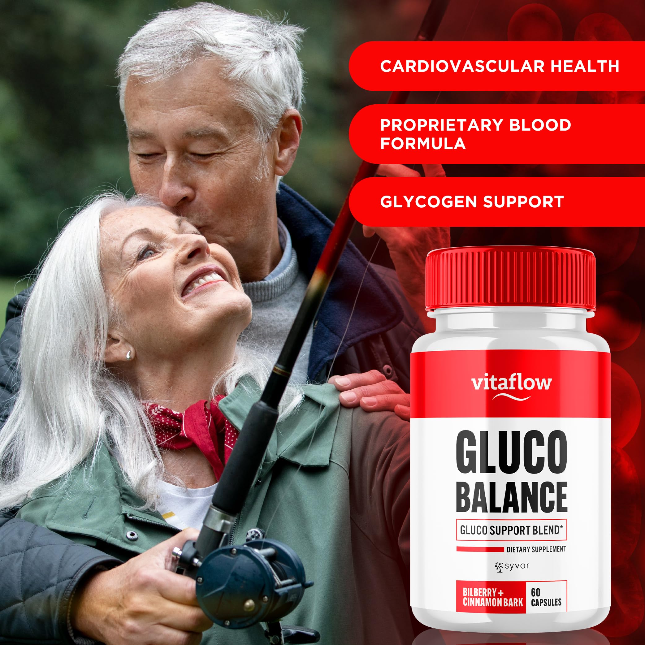 (3 Pack) Vitaflow Balance Support Supplement Capsules, Official VitaFlow Support Supplements Pills with All Natural Premium Ingredients, Vita Flow Advanced Glyco Balance for Men & Women (180 Capsules) SyvorAu supplements