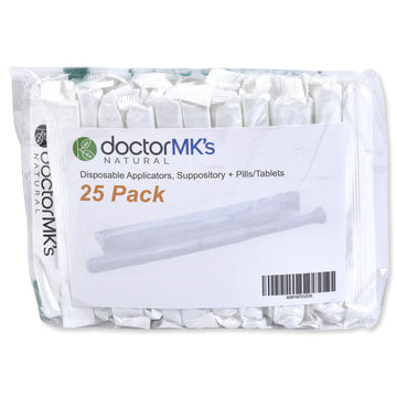 Suppository Applicators (25-Pack), Fits Most Suppositories, Pills and Tablets, Individually Wrapped doctor MK's NATURALAu supplements