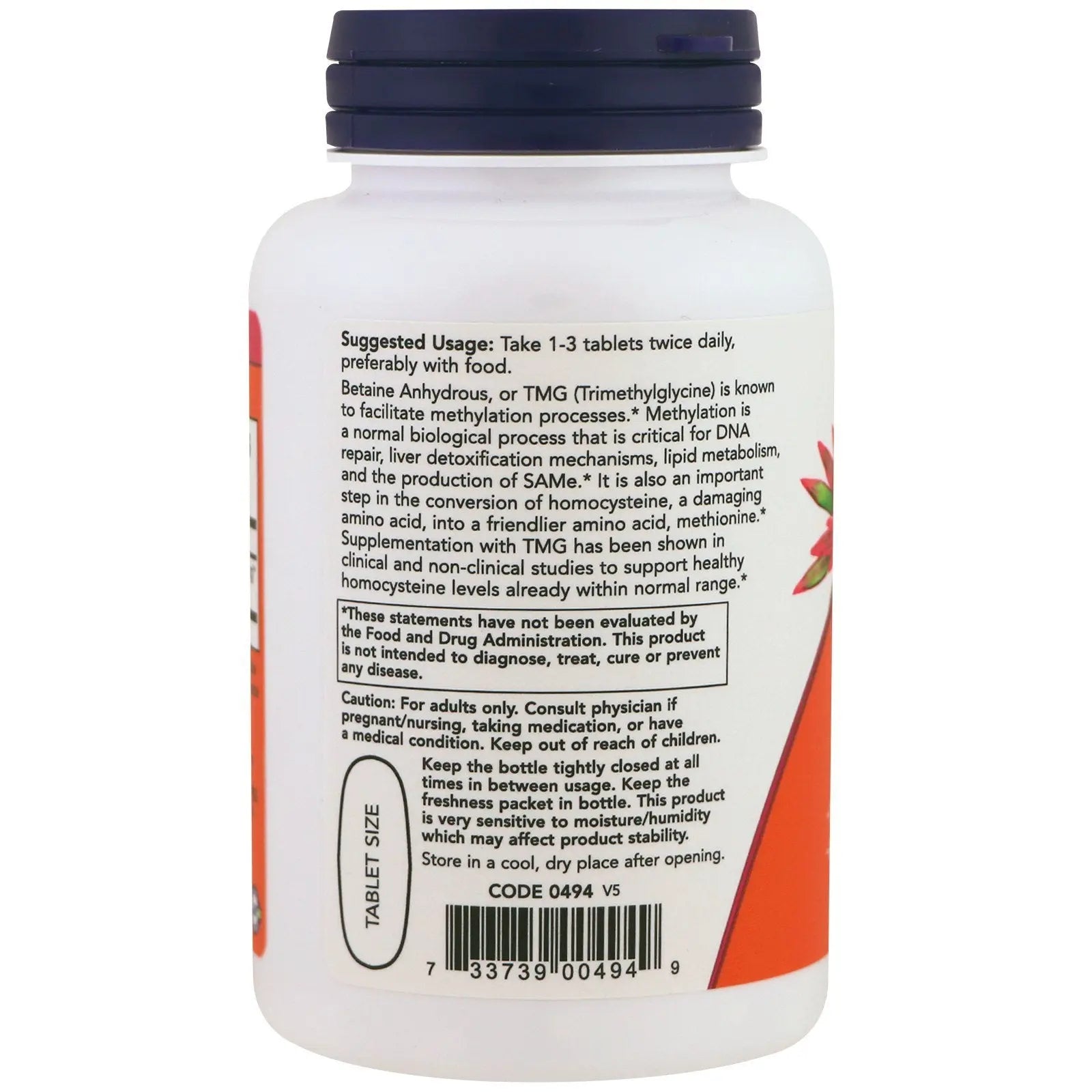 NOW TMG 1000mg, 100 Count (Pack of 2) NOW FoodsAu supplements