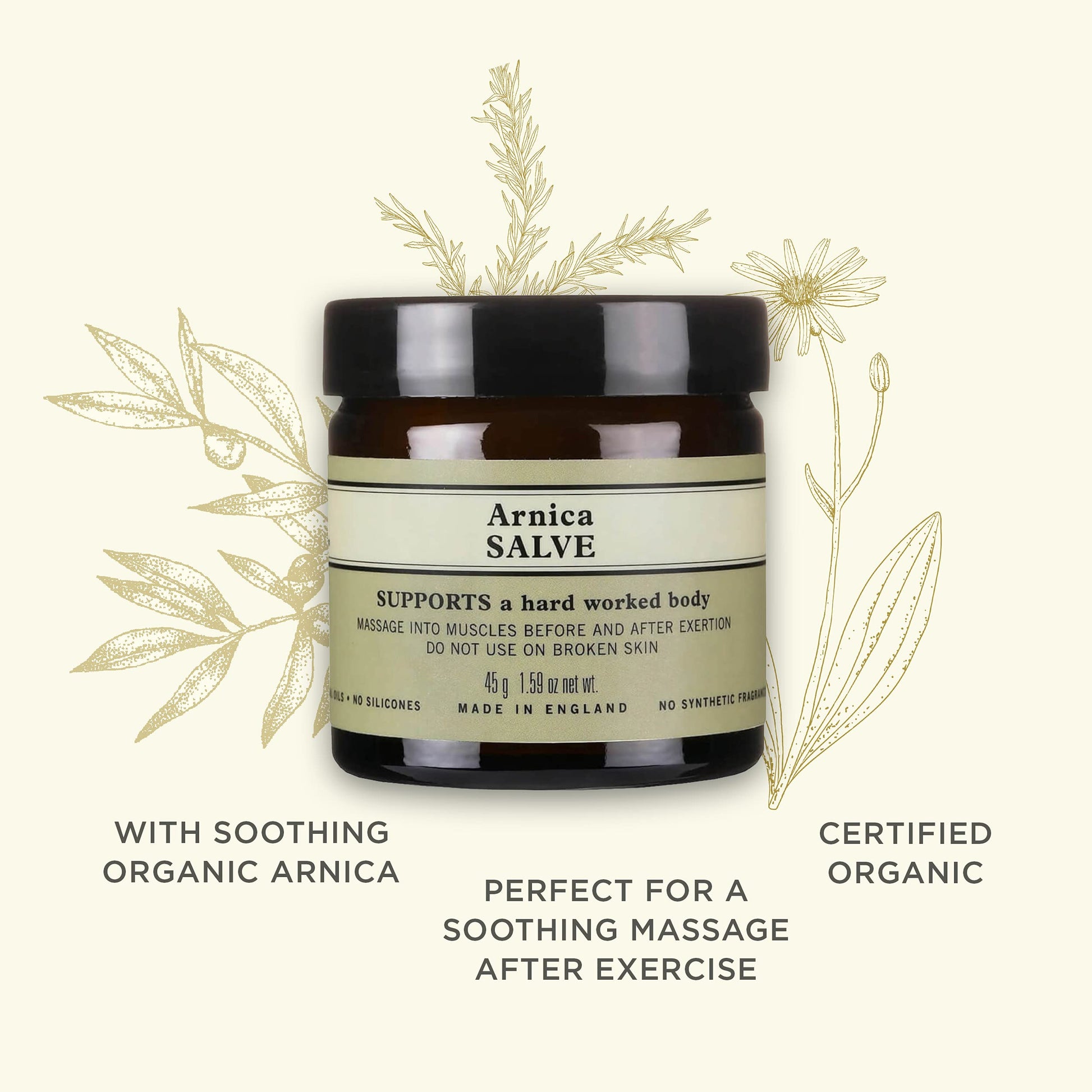 Neal's Yard Arnica Salve with Nourishing Oils & Soothing Beeswax for Sore Muscles, Aches & Stiffness, Vegetarian Approved, Cruelty Free,1.59 oz Neal's Yard RemediesAu supplements