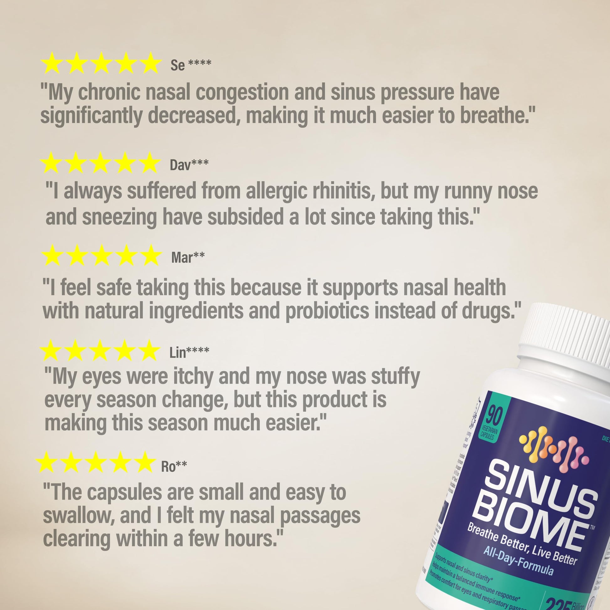 NANOWELL Sinus Biome All-Day Formula Dietary Supplement, 90 Vegetarian Capsules, 225 Billion TFU for Nasal, Sinus, Respiratory Support NANOWELLAu supplements