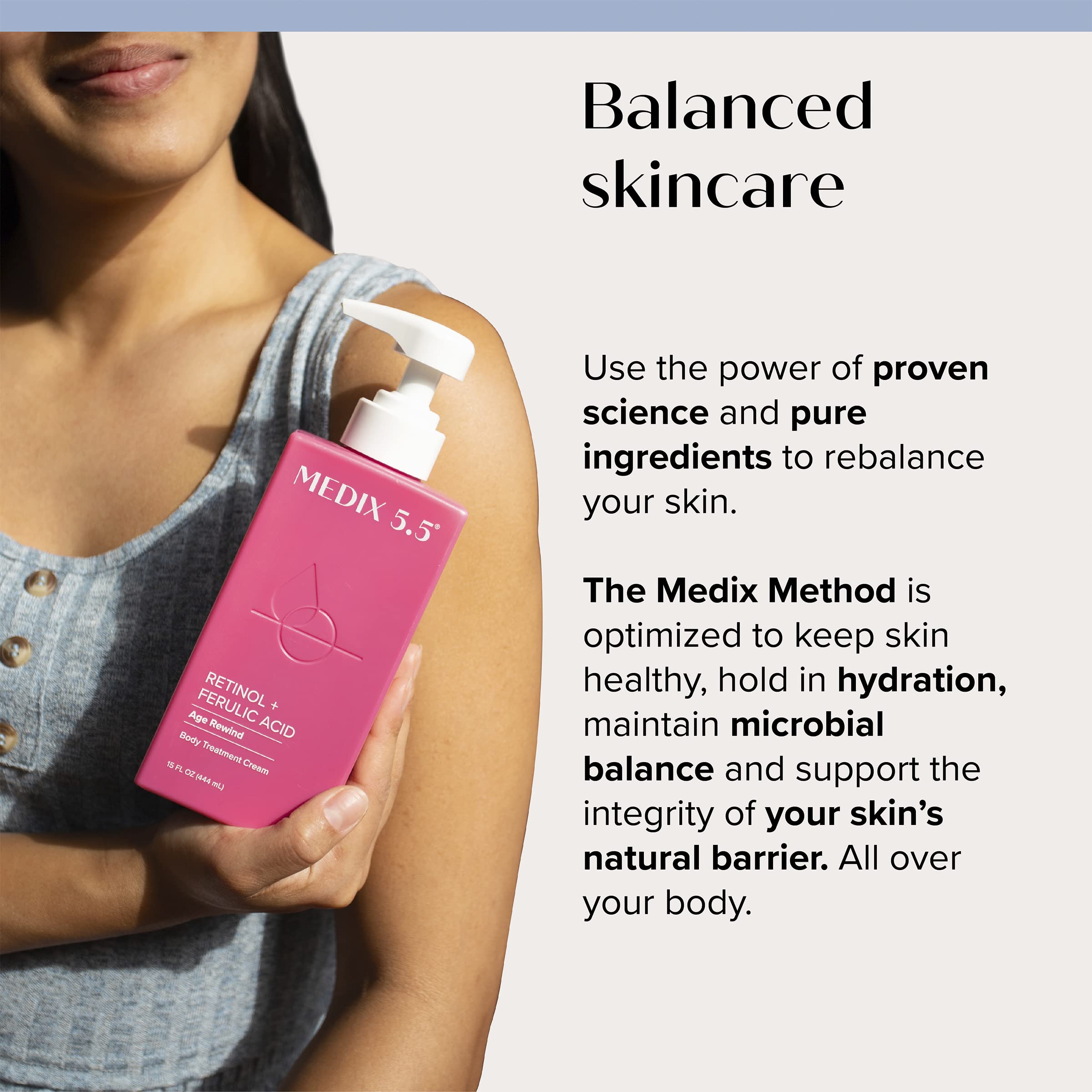 Medix 5.5 Retinol Body Lotion + Hyaluronic Acid Cream, Moisturizer Body & Face Lotion Medix 5.5US supplements