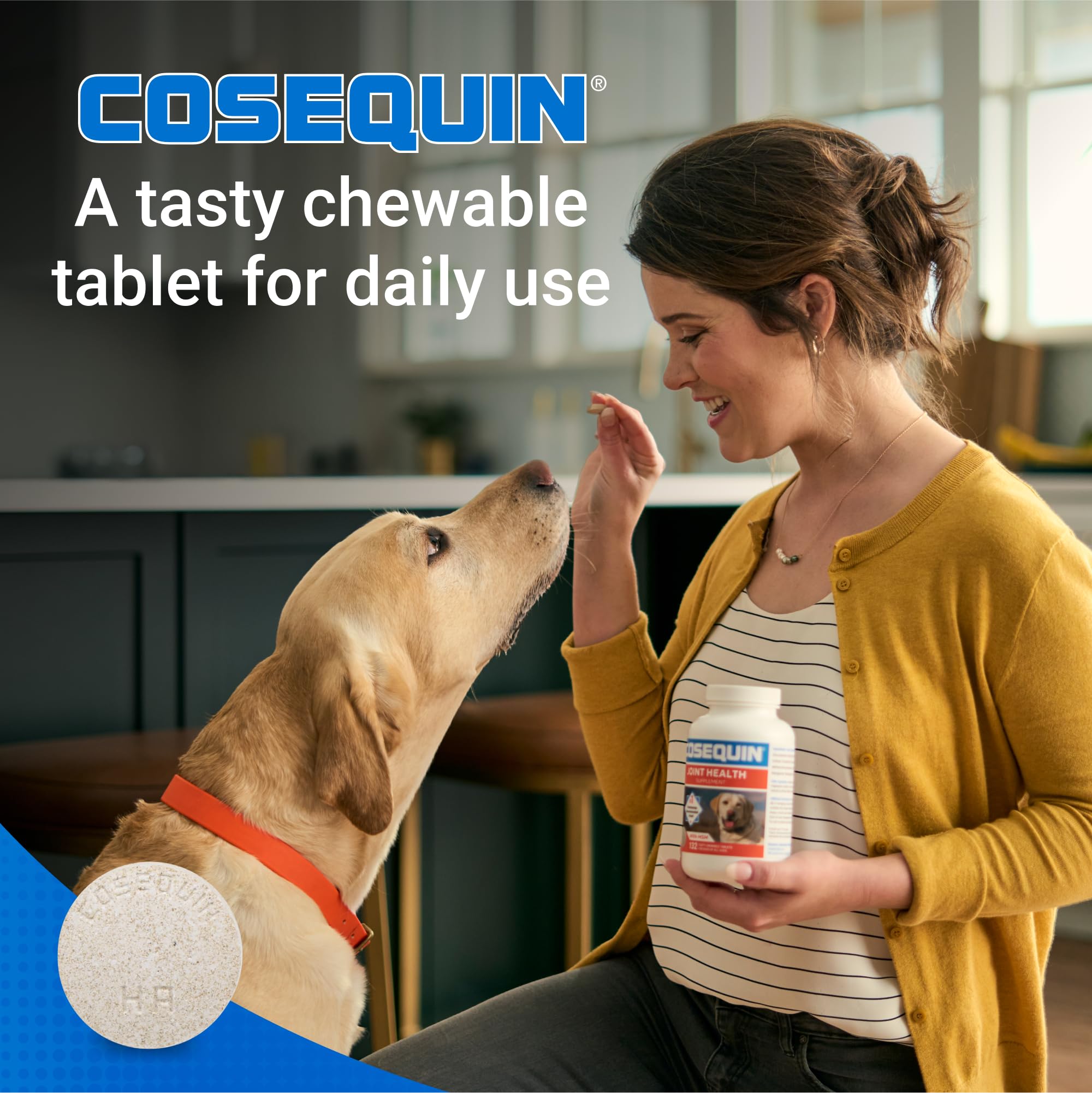 Nutramax Cosequin for Dogs Joint Health Supplement, Contains Glucosamine for Dogs, Plus Chondroitin, MSM and HA, Supports Healthy Joints, Chewable Tablets, 75 Count Nutramax LaboratoriesAu supplements