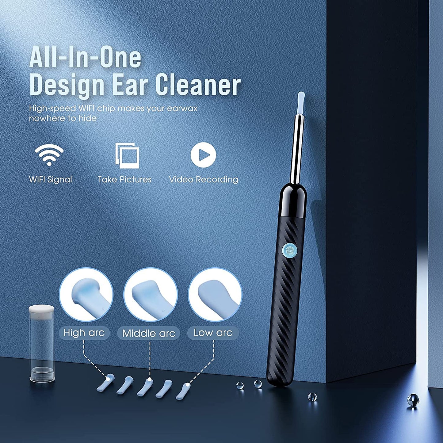 Ear Wax Removal - Earwax Remover Tool with 8 Pcs Ear Set - Ear Cleaner LEIPUTUS supplements