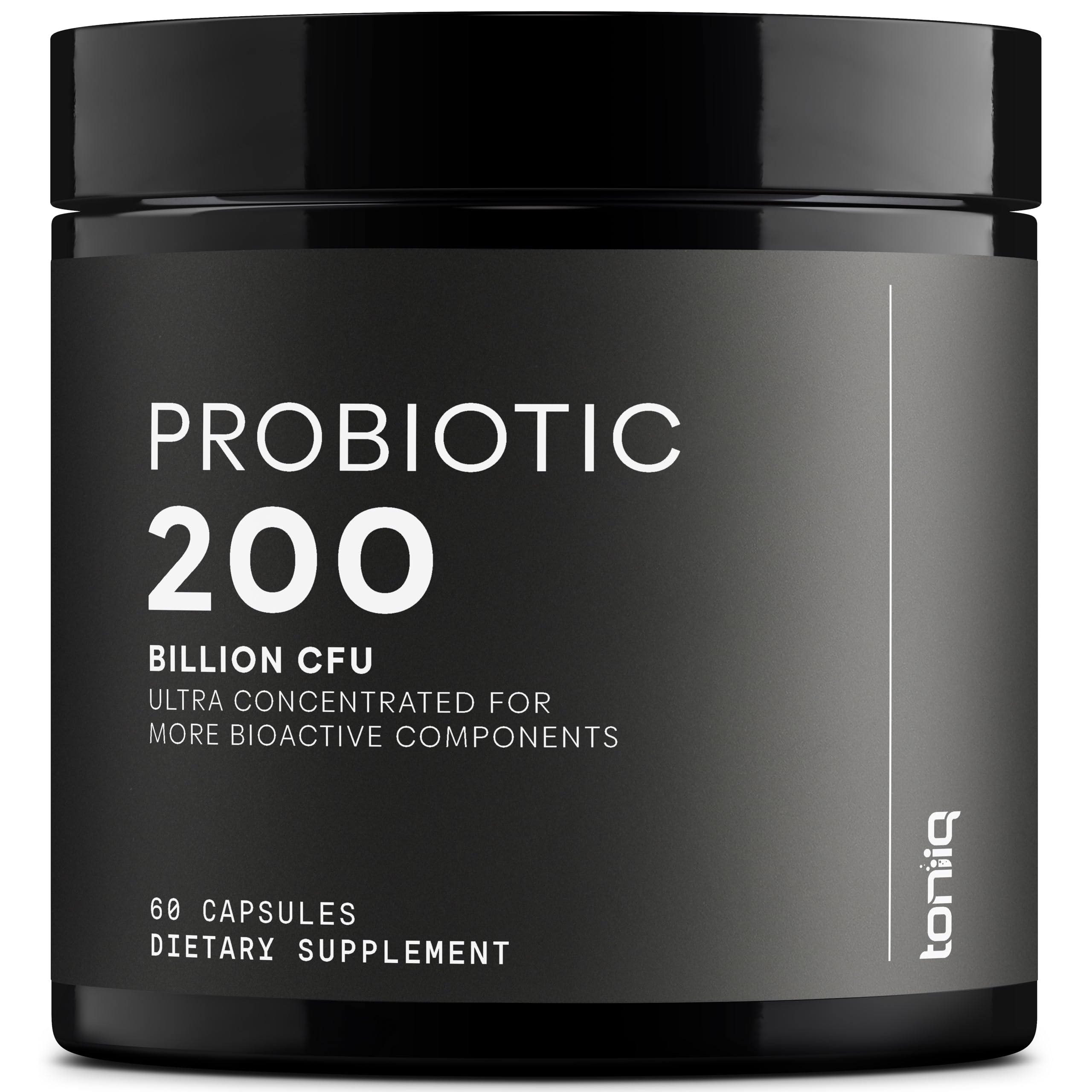 Toniiq 200 Billion CFU Probiotic Supplement 30 Verified Third-Party Tested Strains - Fully Shelf-Stable Probiotics Formula with Prebiotic Blend - Extended Release Capsules ToniiqAu supplements