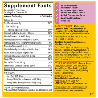 Nature Made Womens Multivitamin with Omega-3, Multivitamin for Women Nature MadeUS supplements