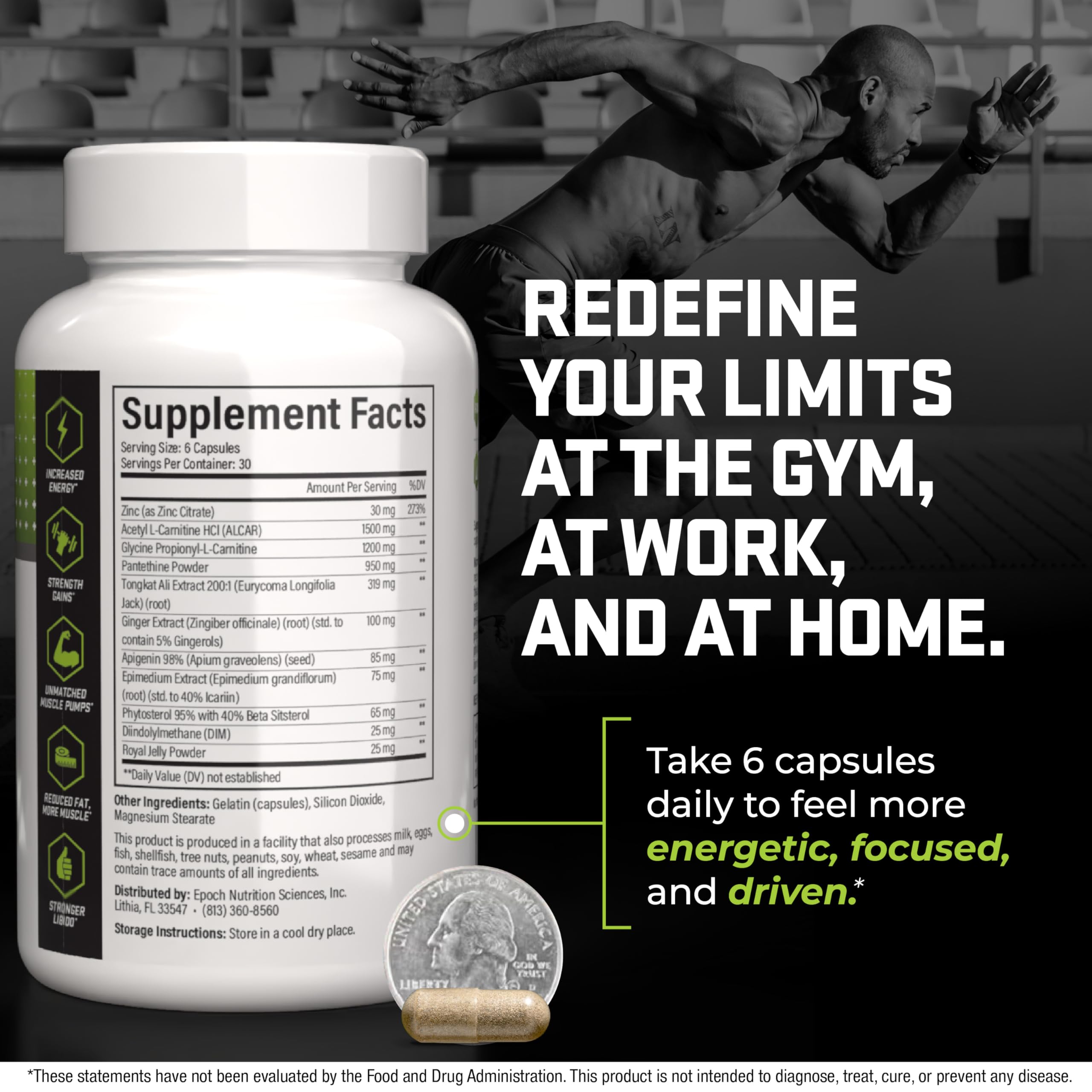 Epoch Nutrition | Ultra Drive – Advanced Performance Formula | Supports Energy, Endurance, and Healthy Circulation | with Tongkat Ali, Icariin & Nitric Oxide Support Epoch Nutrition SciencesAu supplements