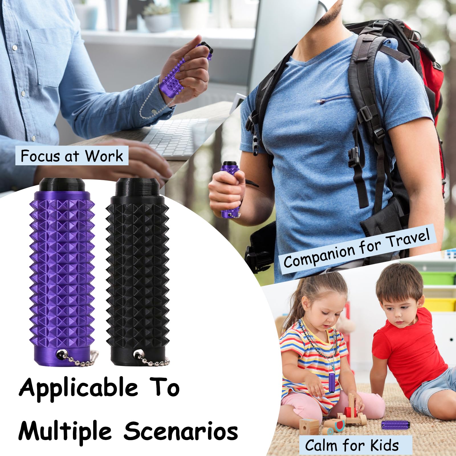 Little Ouchies Pain Fidget Clicker Toy, 3D Printed Sensory Fidget Toys Adults, Anxiety Relief Items Fidget, Stress Relief Gifts for Men Women (4Pcs-2A) Tino hiahiaAu supplements