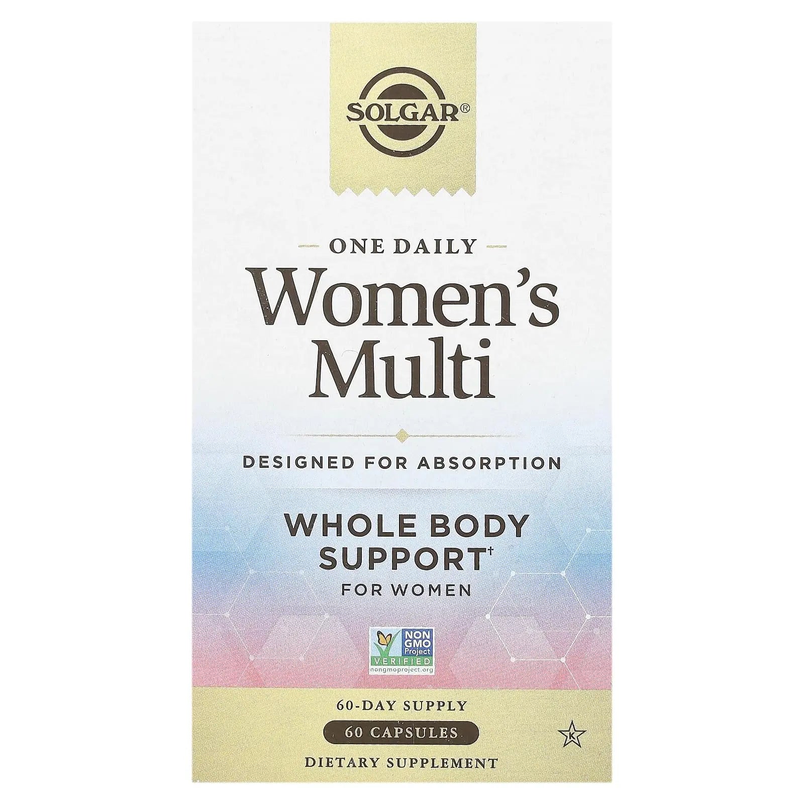 Solgar One Daily Women's Multi Whole Body Support Highly Absorbable Delayed Release Vitamin for Women, Supplement for Immune, Heart, Energy SolgarAu supplements