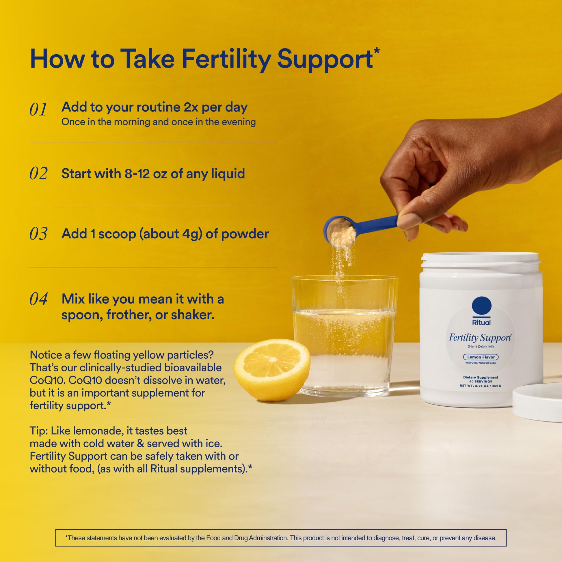 Ritual Preconception Bundle: Essential for Women Prenatal Multivitamin and Lemony Fertility Support Drink Mix Supplement with NAC, CoQ10, and Myo-Inositol. Vegan and Formulated to Support Her.* RitualUS supplements