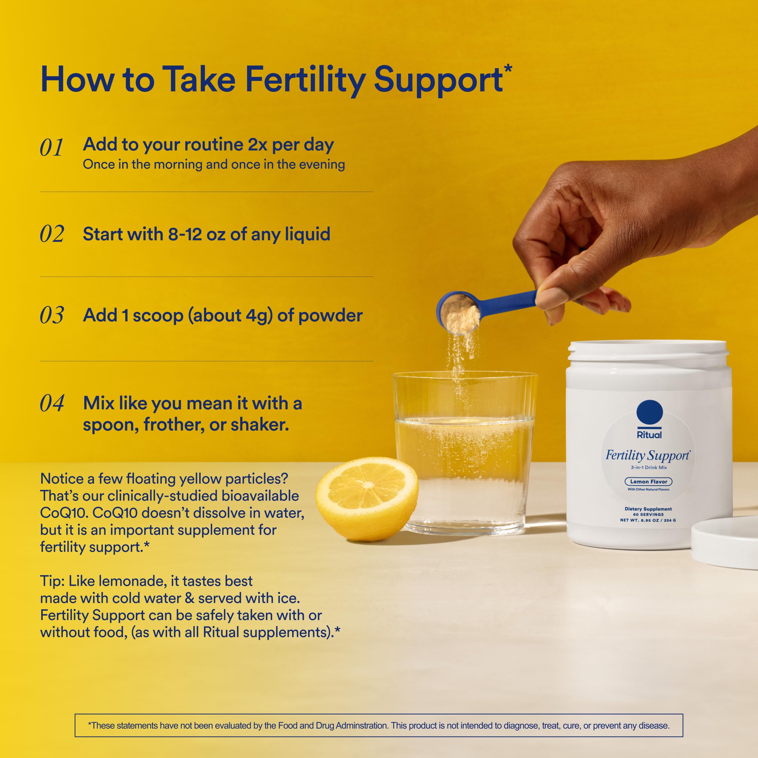 Ritual Preconception Bundle: Essential for Women Prenatal Multivitamin and Lemony Fertility Support Drink Mix Supplement with NAC, CoQ10, and Myo-Inositol. Vegan and Formulated to Support Her.* RitualUS supplements