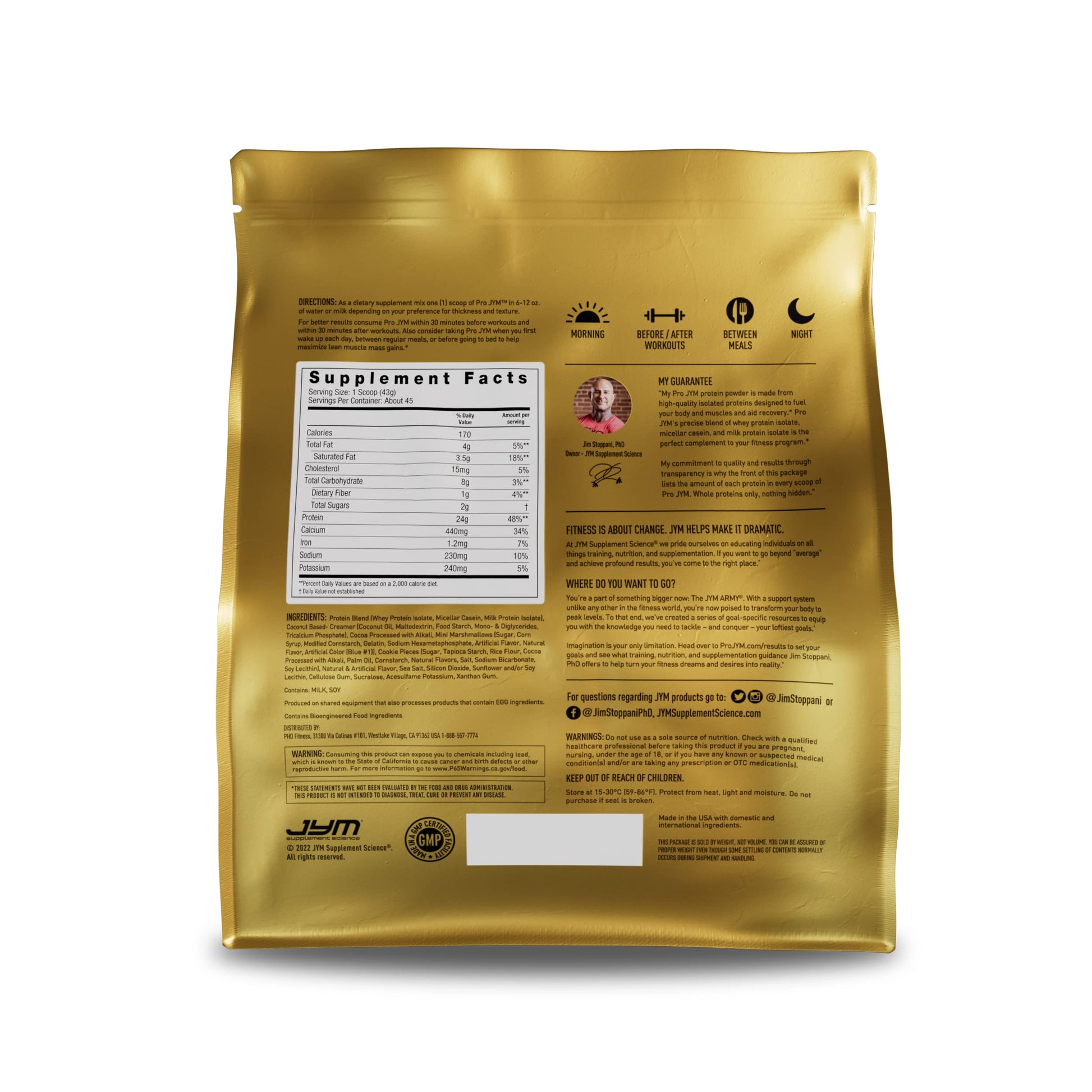 Pro JYM Protein Powder - Egg White, Milk, Whey Protein Isolates & Micellar Casein JYM Supplement ScienceUS supplements