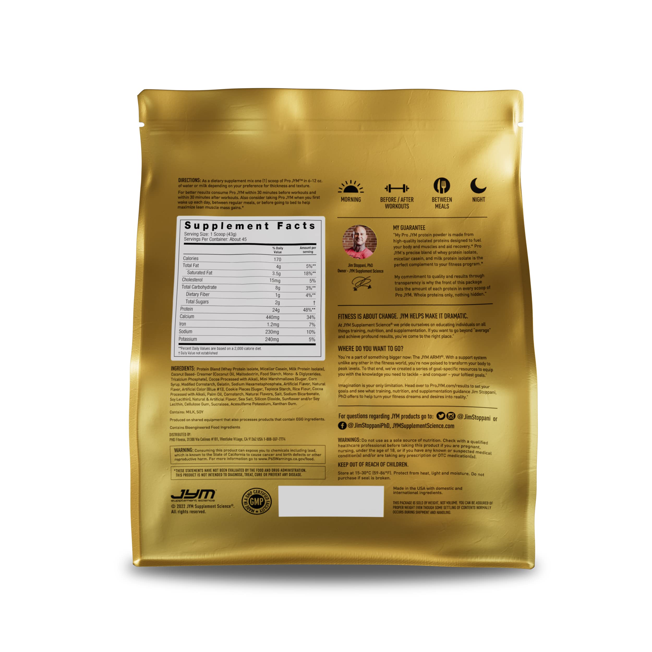 Pro JYM Protein Powder - Egg White, Milk, Whey Protein Isolates & Micellar Casein JYM Supplement ScienceUS supplements