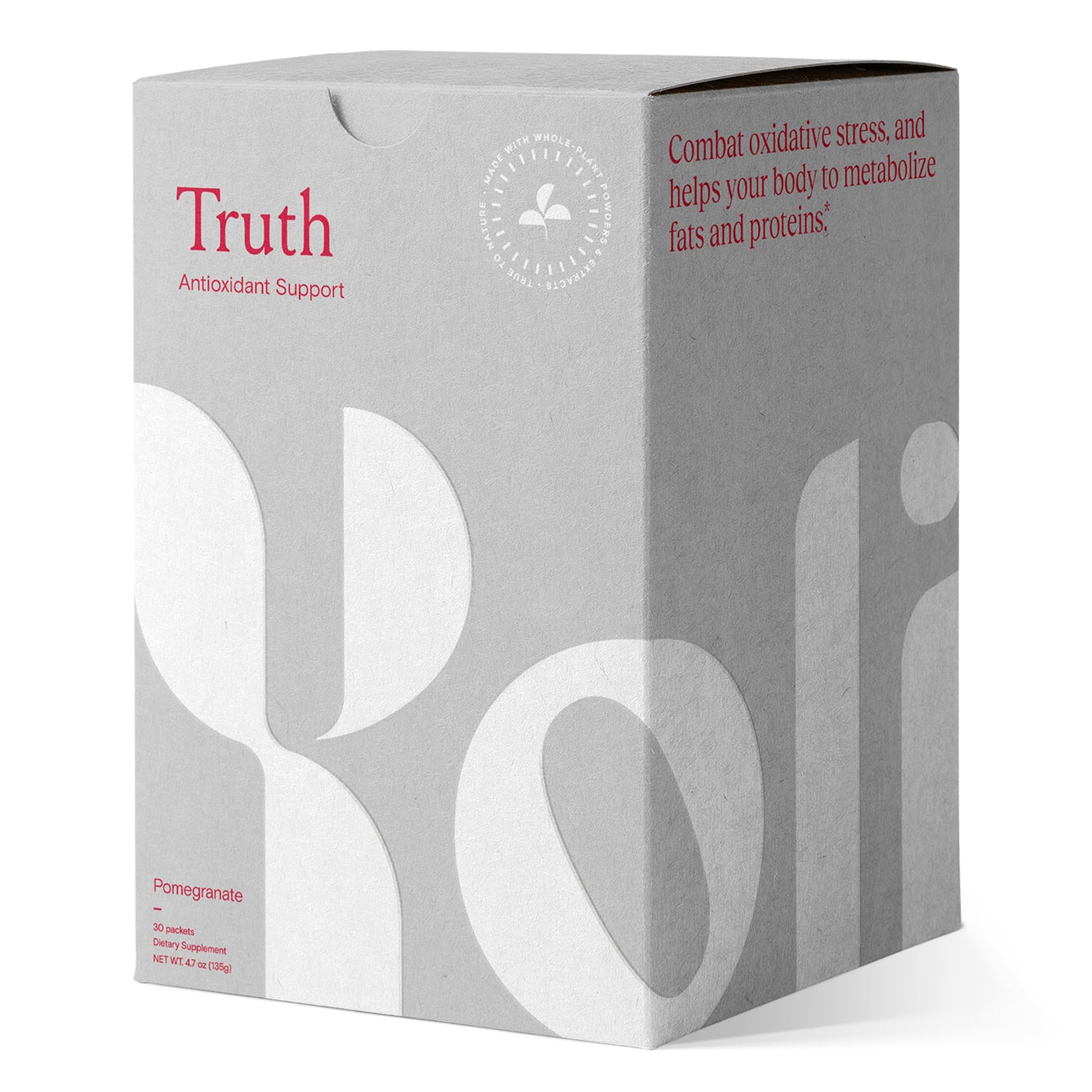 Yoli® Truth Antioxidant and Immune Support Supplement with Vitamin C, Botanicals, Superfruits, and Minerals - Pomegranate, 30 Packets YoliAu supplements