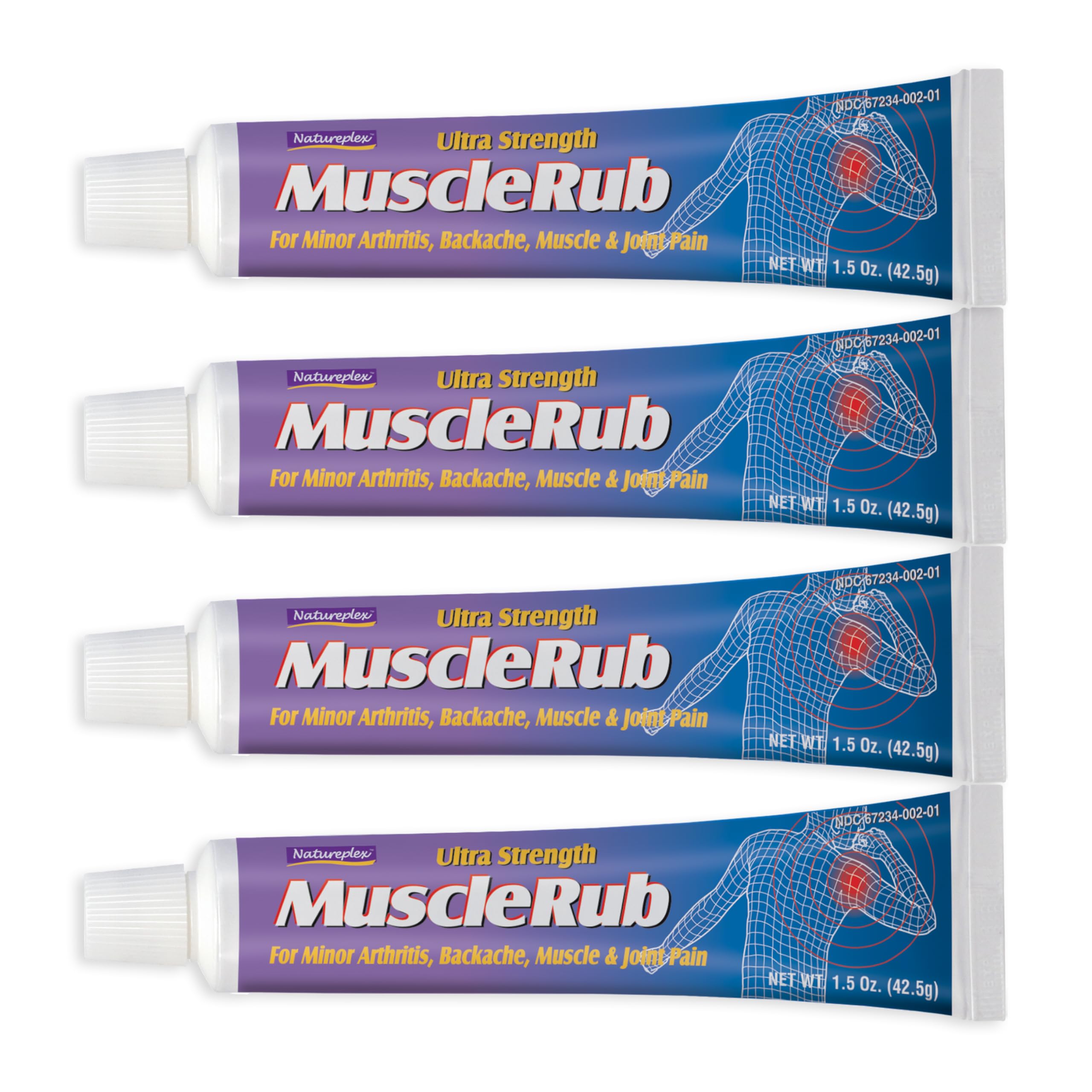 Ultra Strength Muscle Rub 4 Pack NatureplexAu supplements
