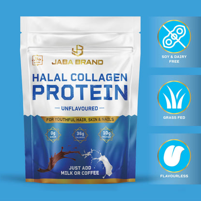 JABA BRAND - Halal Bovine Collagen Protein Powder for Hair, Nails, Joints and Skin JABA BRANDUS supplements