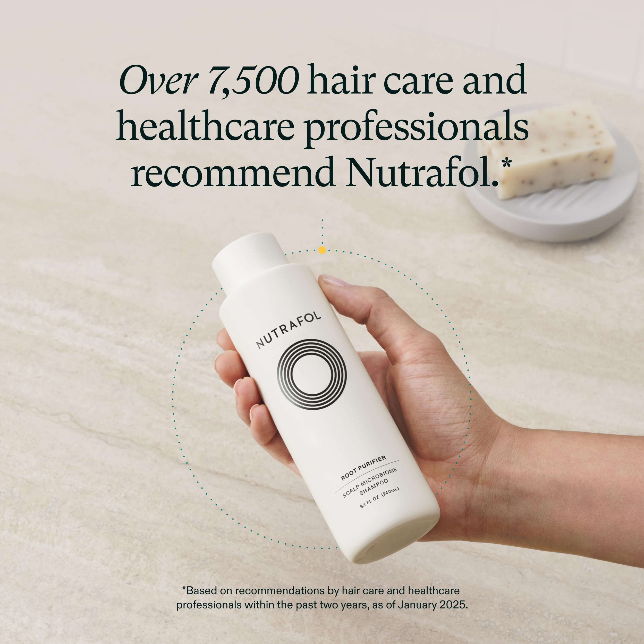 Nutrafol Shampoo, Cleanse and Hydrate Hair and Scalp, Improves Hair Volume, Strength and Texture, Physician-formulated for Thinning Hair, Color Safe, Sulfate Free - 8.1 Fl Oz Bottle NutrafolUS supplements