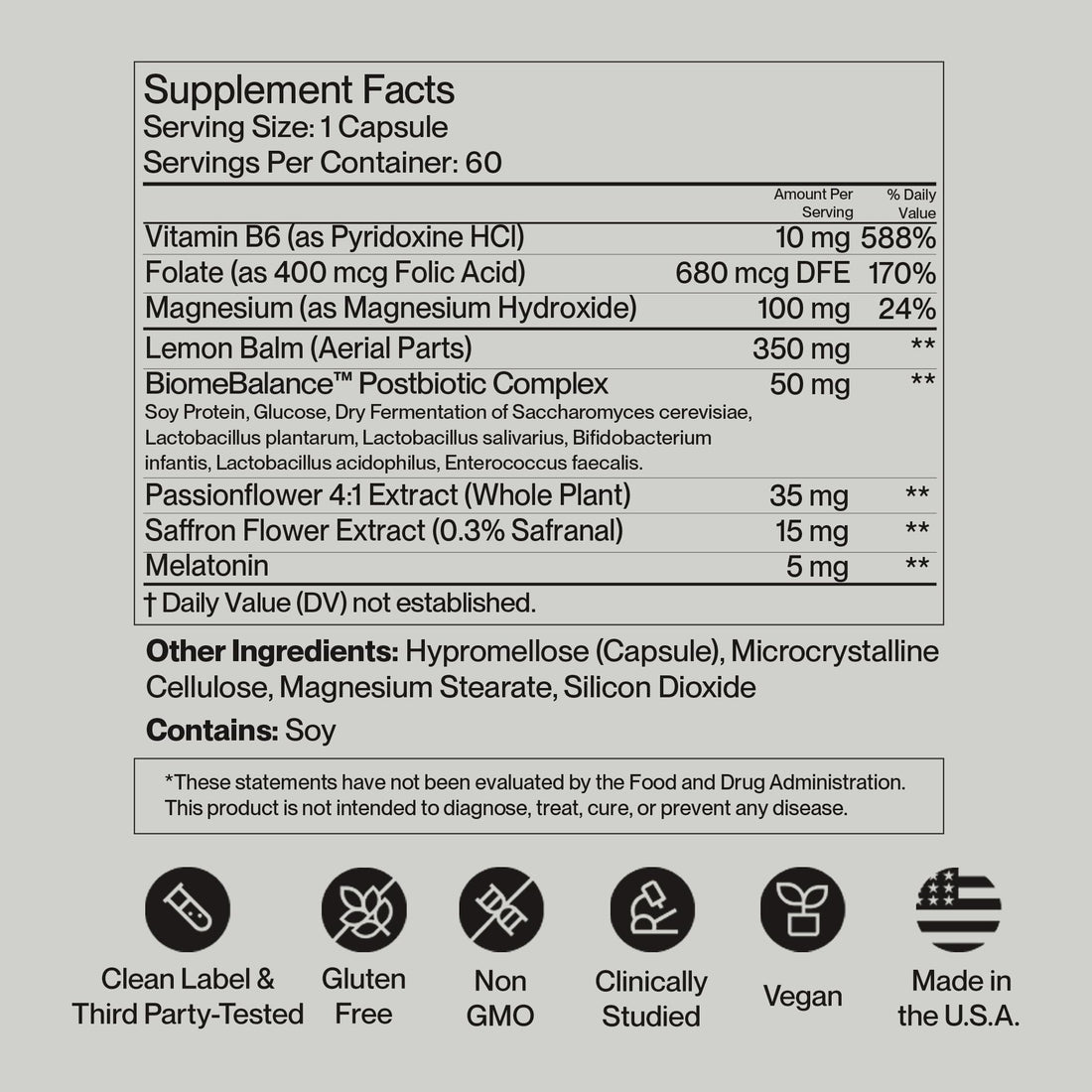 SecondKind Anxiety & Stress Relief Supplement – Saffron & Postbiotic Supplement for Emotional Support – 1000x More Active Ingredients Than Probiotics. Made with BiomeBalance™ in the USA, 60 Capsules SecondKindAu supplements
