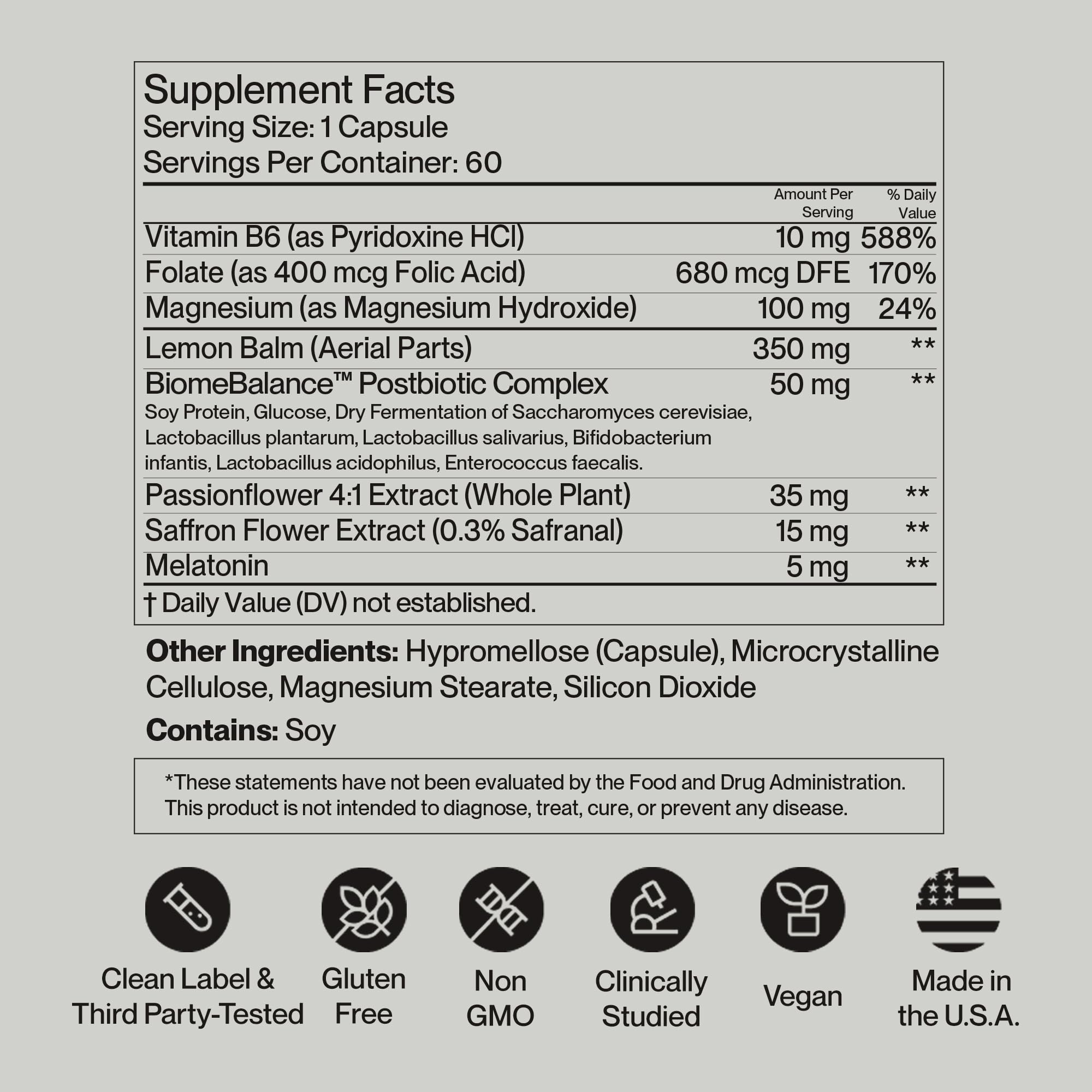 SecondKind Anxiety & Stress Relief Supplement – Saffron & Postbiotic Supplement for Emotional Support – 1000x More Active Ingredients Than Probiotics. Made with BiomeBalance™ in the USA, 60 Capsules SecondKindAu supplements