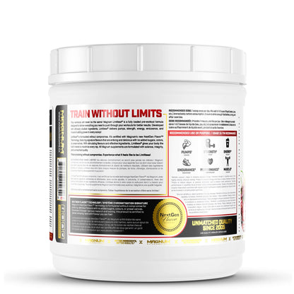 LIMITLESS Magnum 504g - Muscle Workout Powder, Sport Pre Workout for Men and Women LIMITLESSUS supplements