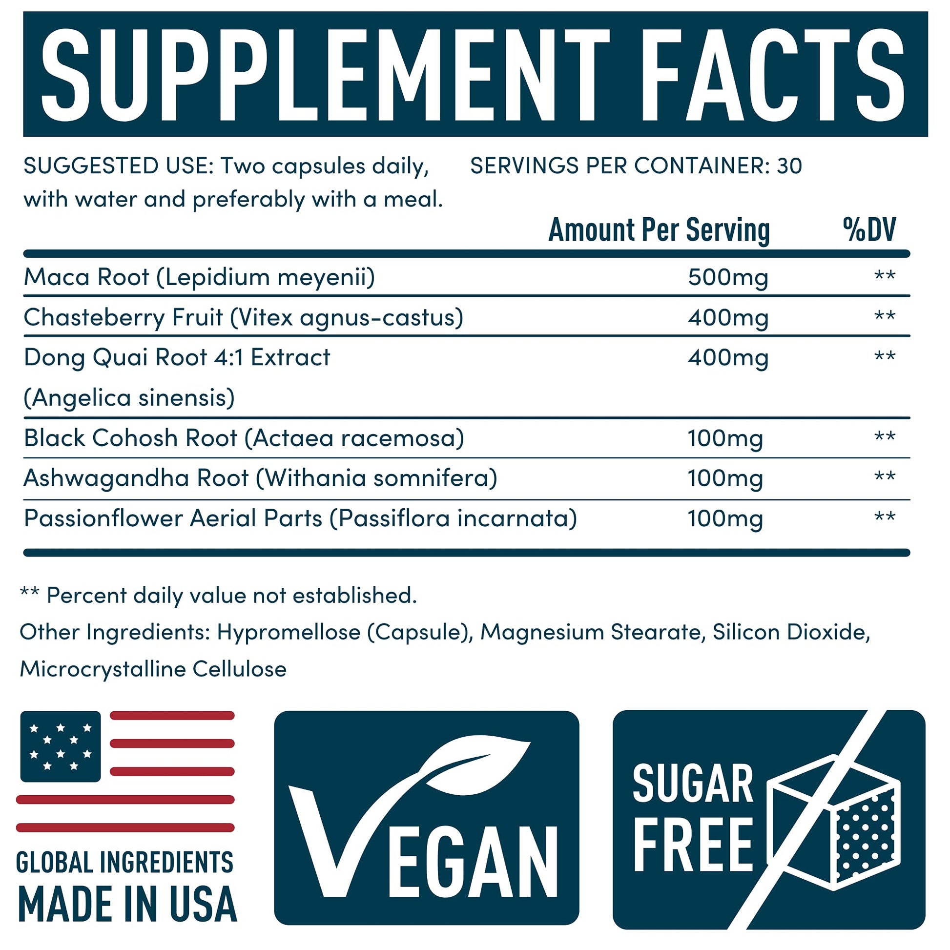 PMS Support Supplement for Women with Chasteberry, Maca Root, Ashwagandha - Period Relief, Bloating Relief for Women, Mood Support, Hormone Balance Herbal Supplements - 30 Day, 60 Vegan Capsules WINDSOR BOTANICALSAu supplements