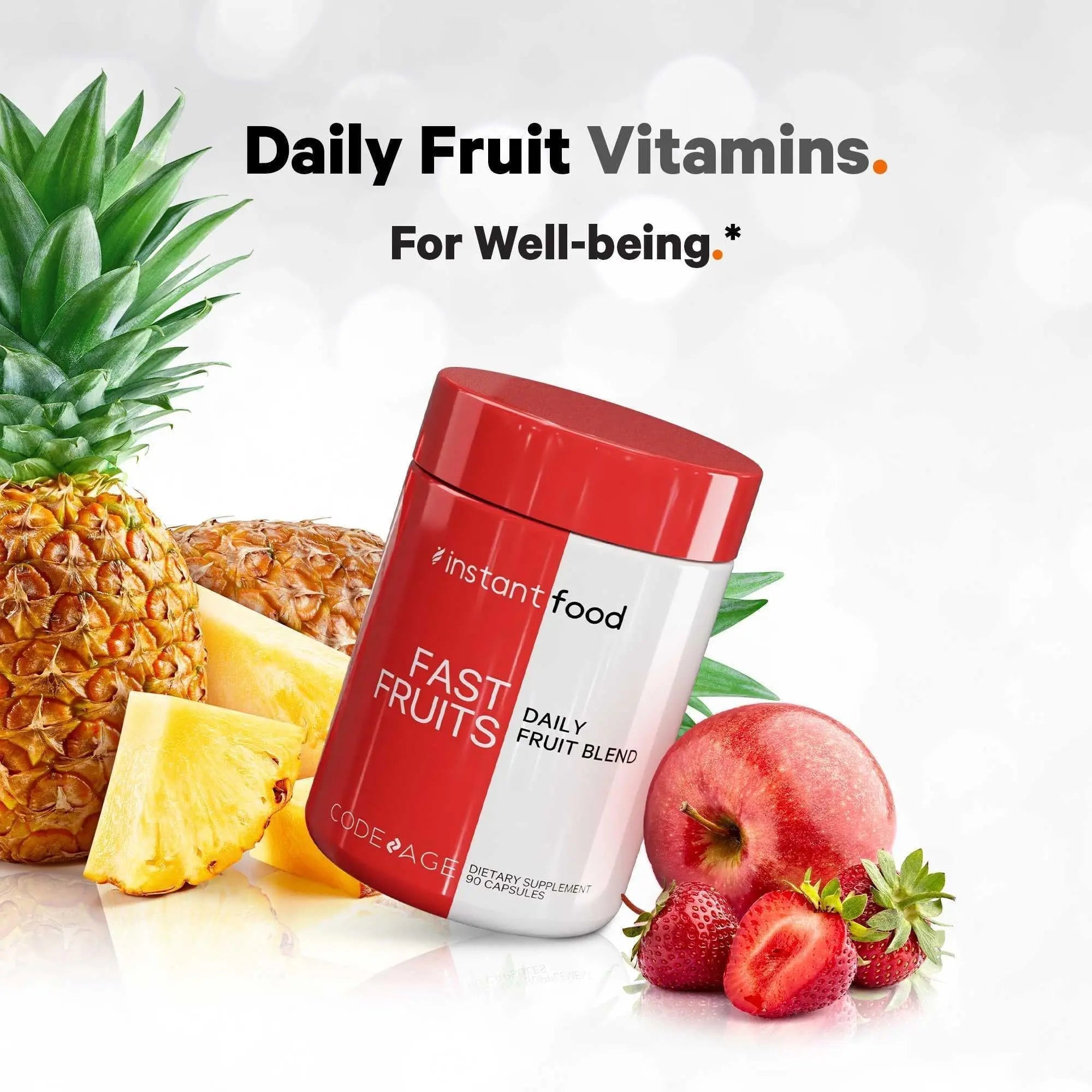 Codeage Instantfood Fast Fruits, Over 15 Fruits Powders Equivalent All-in-One, Vegan Daily Whole Food Vitamins - Berries, Antioxidant Polyphenols CodeageAu supplements