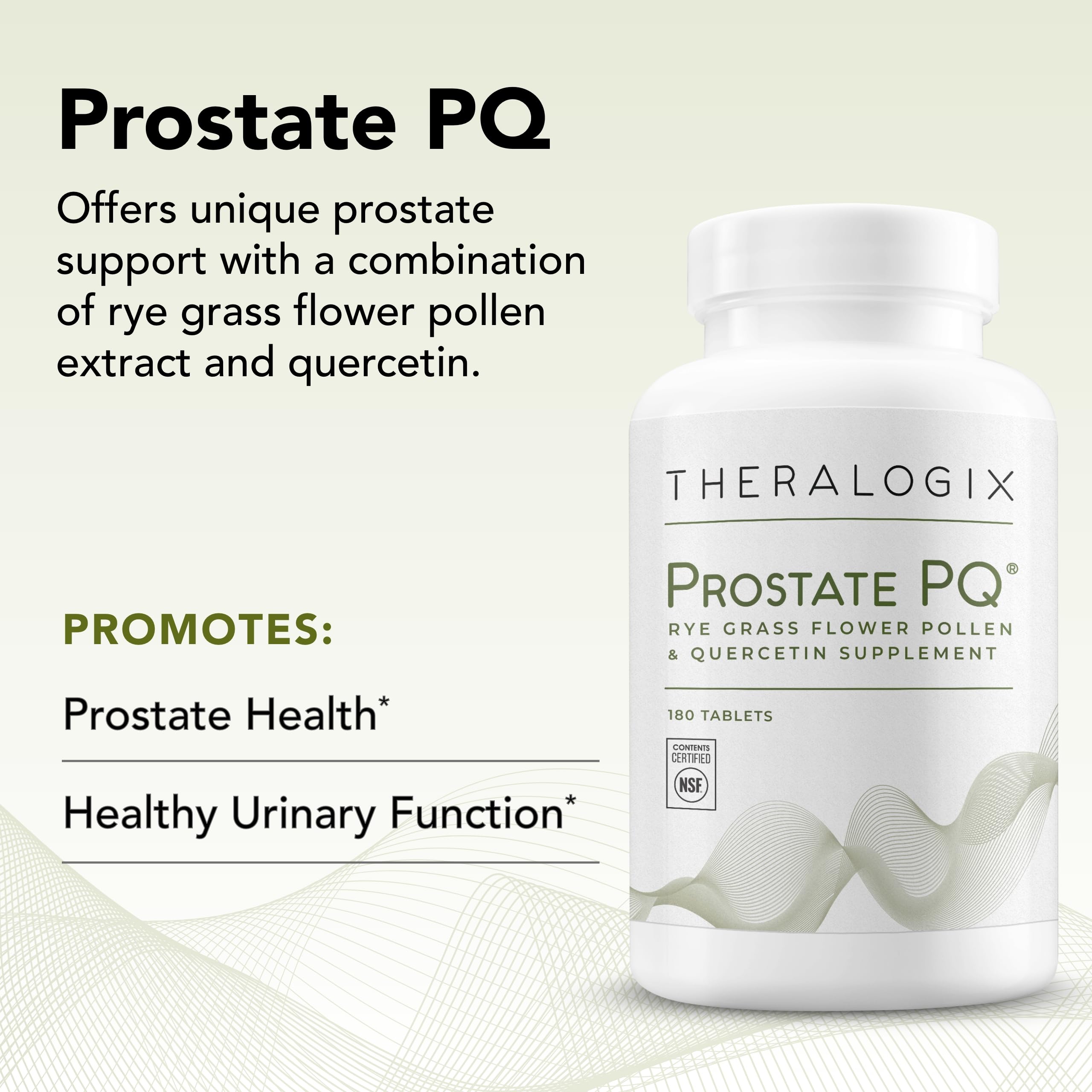 Theralogix Prostate PQ - Rye Grass Pollen Extract & Quercetin Supplement - 90-Day TheralogixUS supplements