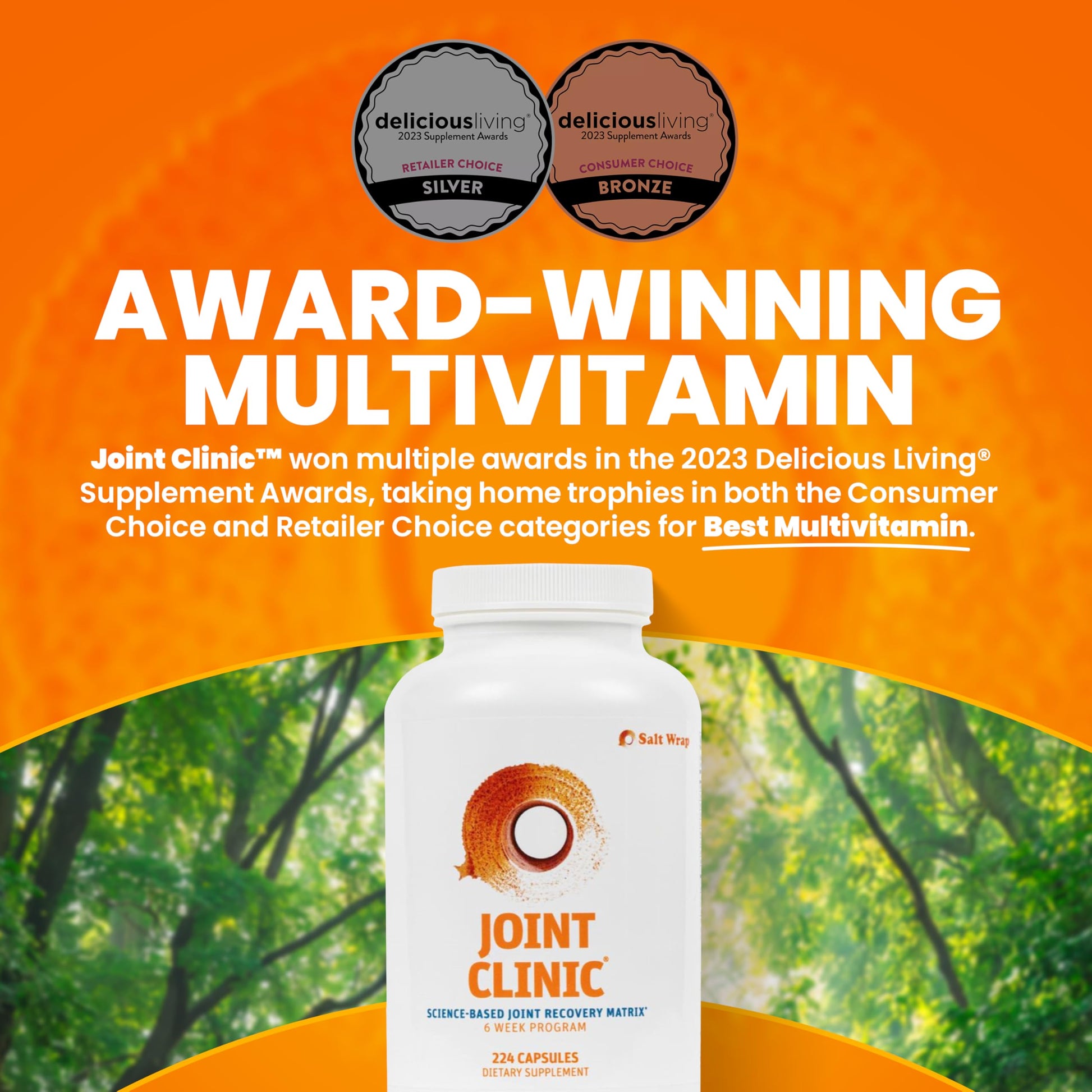 SaltWrap Joint Clinic - Multivitamin for Joint Health and Recovery - with Type II Collagen, C3 Turmeric, Cissus, and Hyaluronic Acid - 224 Capsules SaltWrapAu supplements