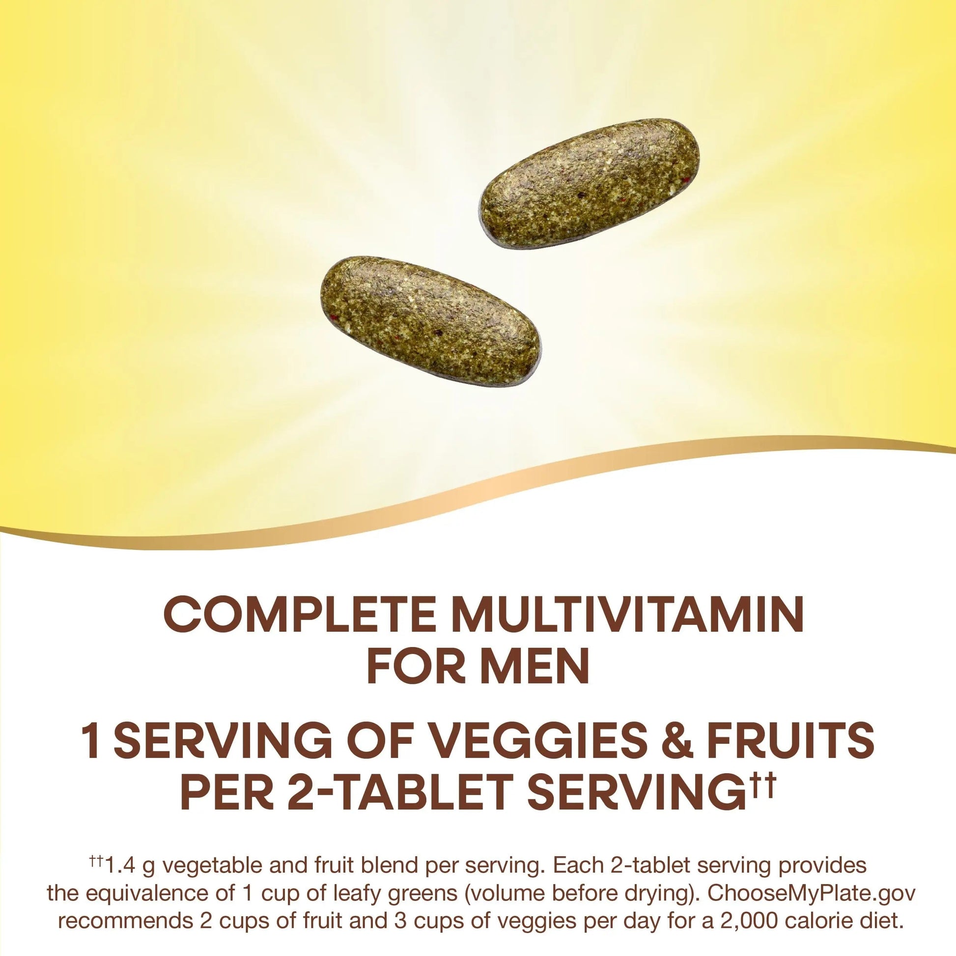 Nature's Way Alive! Garden Goodness Men's Multivitamin, Veggie & Fruit Blend (1400mg per serving), Made with Organic Kale, 60 Count Nature's WayAu supplements