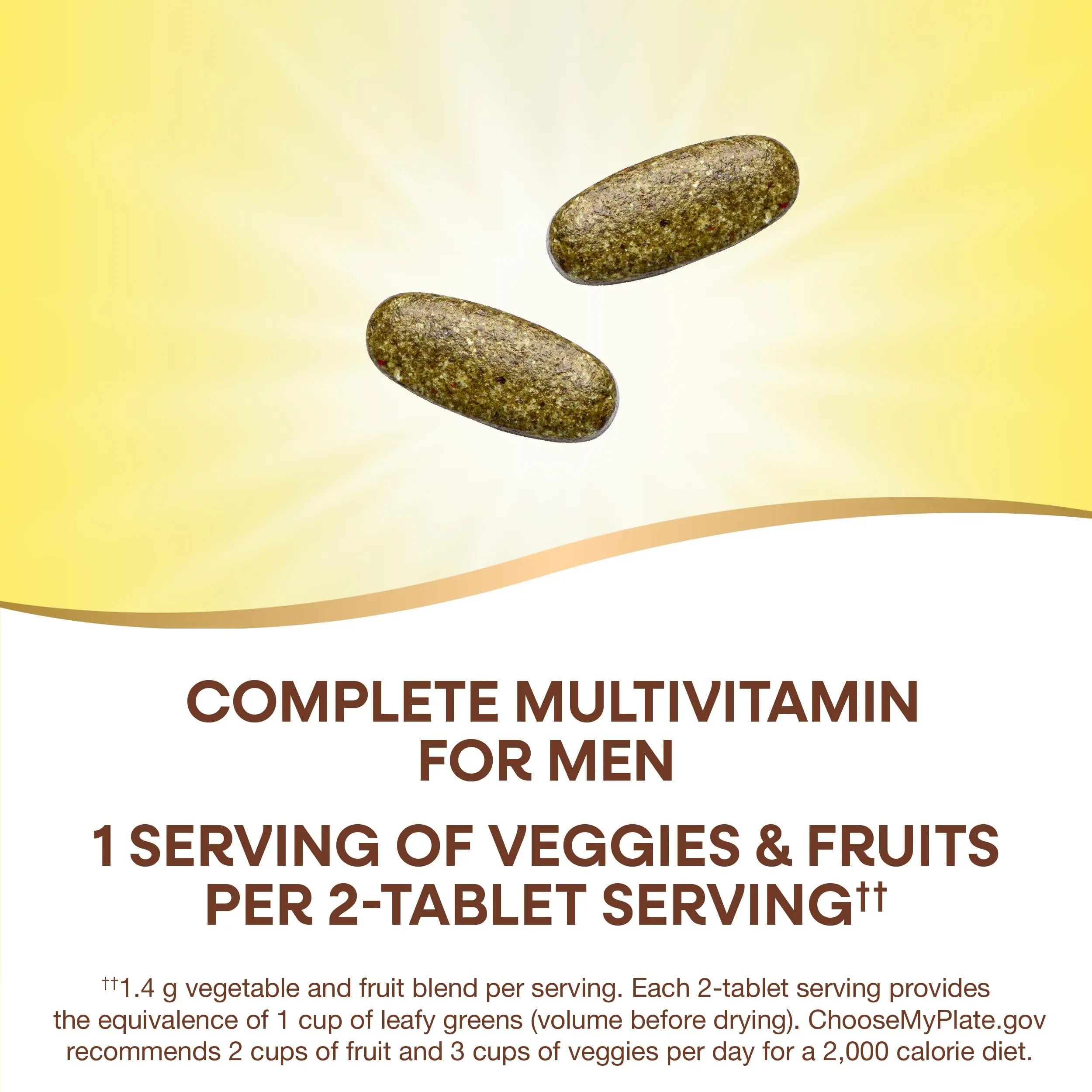 Nature's Way Alive! Garden Goodness Men's Multivitamin, Veggie & Fruit Blend (1400mg per serving), Made with Organic Kale, 60 Count Nature's WayAu supplements