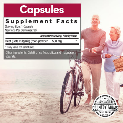 COUNTRY FARMS Bountiful Beets Root Capsules, Wholefood Beet Extract Superfood COUNTRY FARMSUS supplements