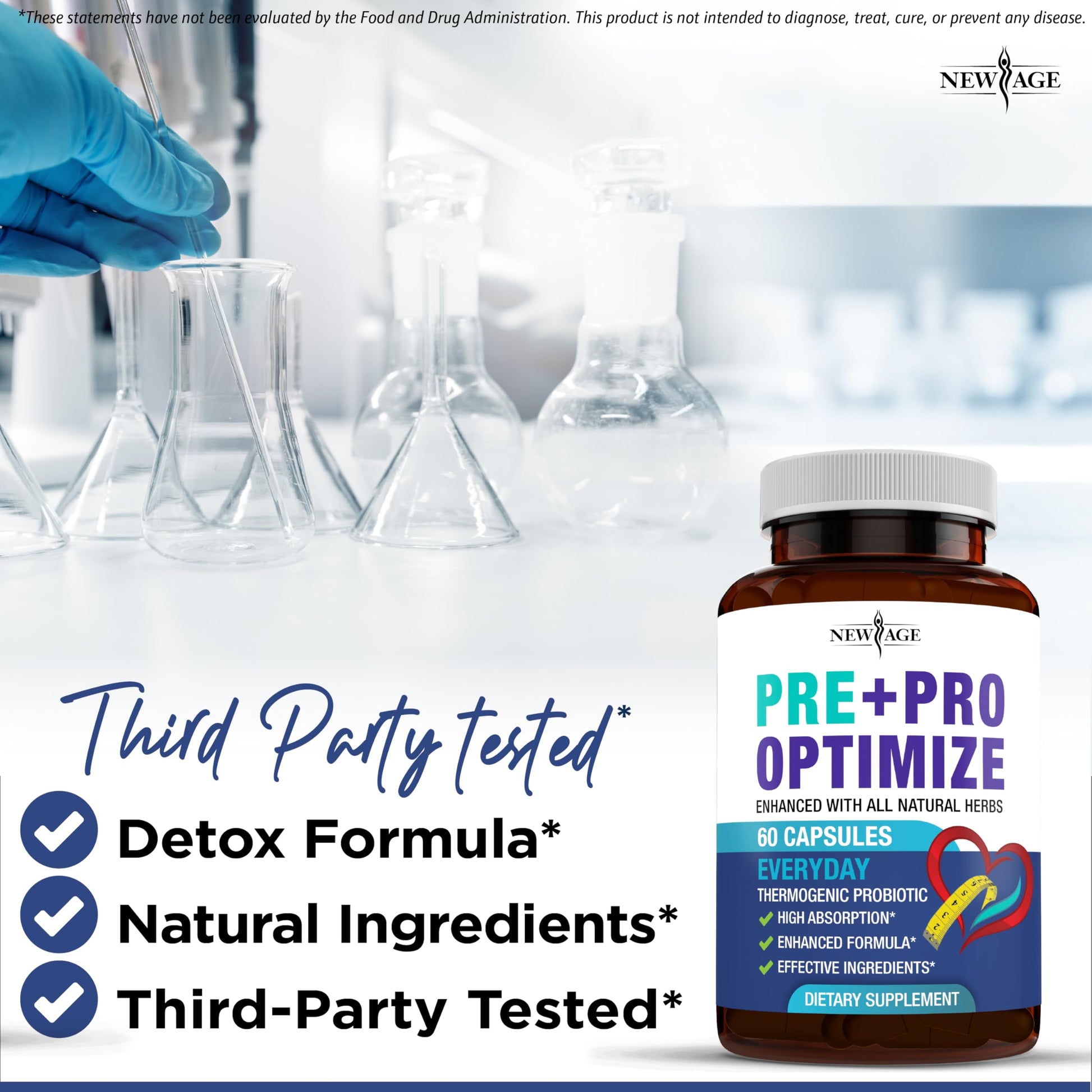 Pro Optimize Probiotics for Women, Menopause, 70 Billion CFU, Digestive Health - Relief for Bloating, Hot Flashes, Joint Support, Night Sweats - Gut Health & Metabolism - Dong Quai (120 (Pack of 2)) NEW AGEAu supplements