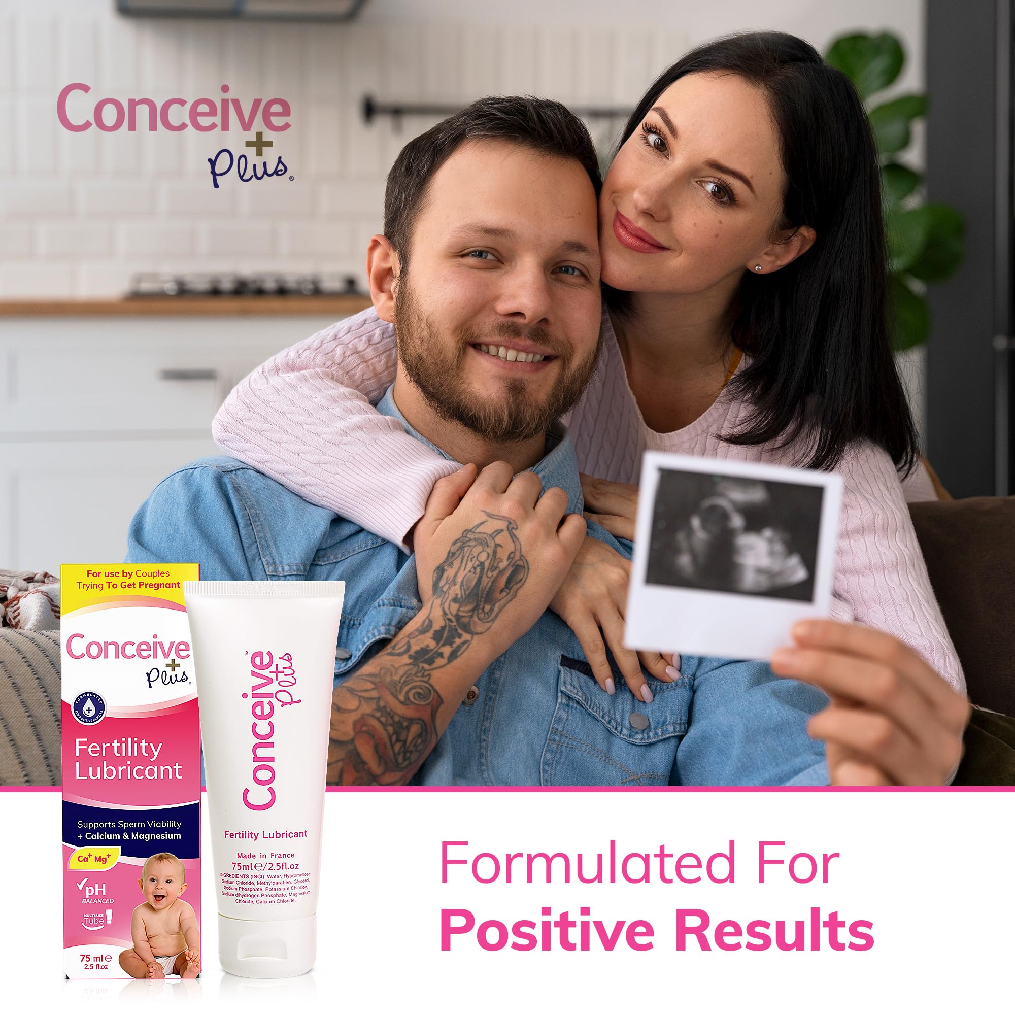 Conceive Plus Fertility Lubricant - Fertility Friendly Lube for Couples Trying to Conceive, 75ml / 2.5 fl oz CONCEIVE PLUSAu supplements