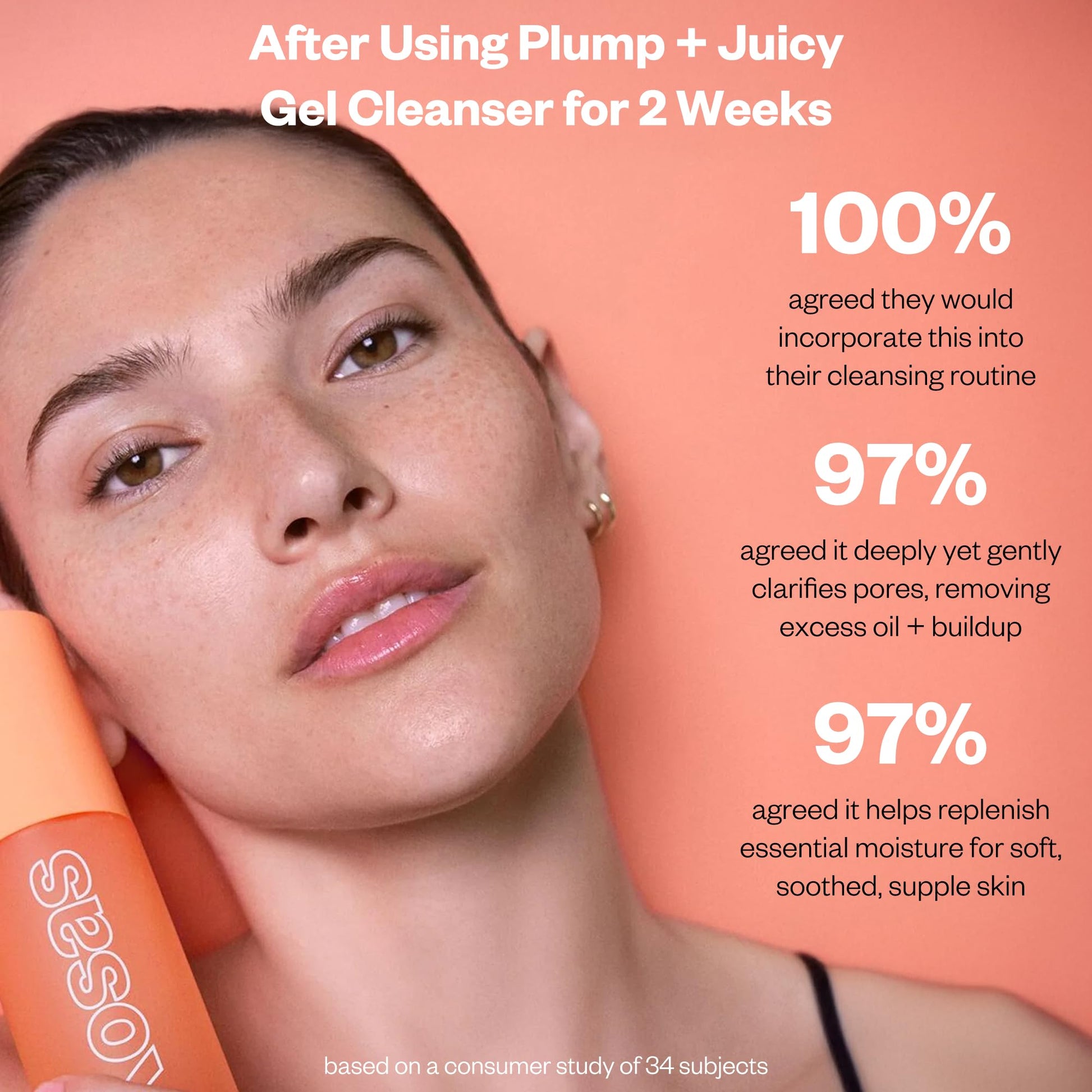 Kosas Plump + Juicy Comfy Clean Gel Cleanser –Hydrating Face Wash for All Skin Types, Deep Clean & Moisturize, Soap & Sulfate Free, with Hyaluronic Acid, Panthenol & Beta Glucan KosasAu supplements
