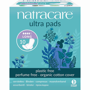 Natracare Slim Fitting Ultra Pads with Wings, Long, Made with Certified Organic Cotton NATRACAREAu supplements