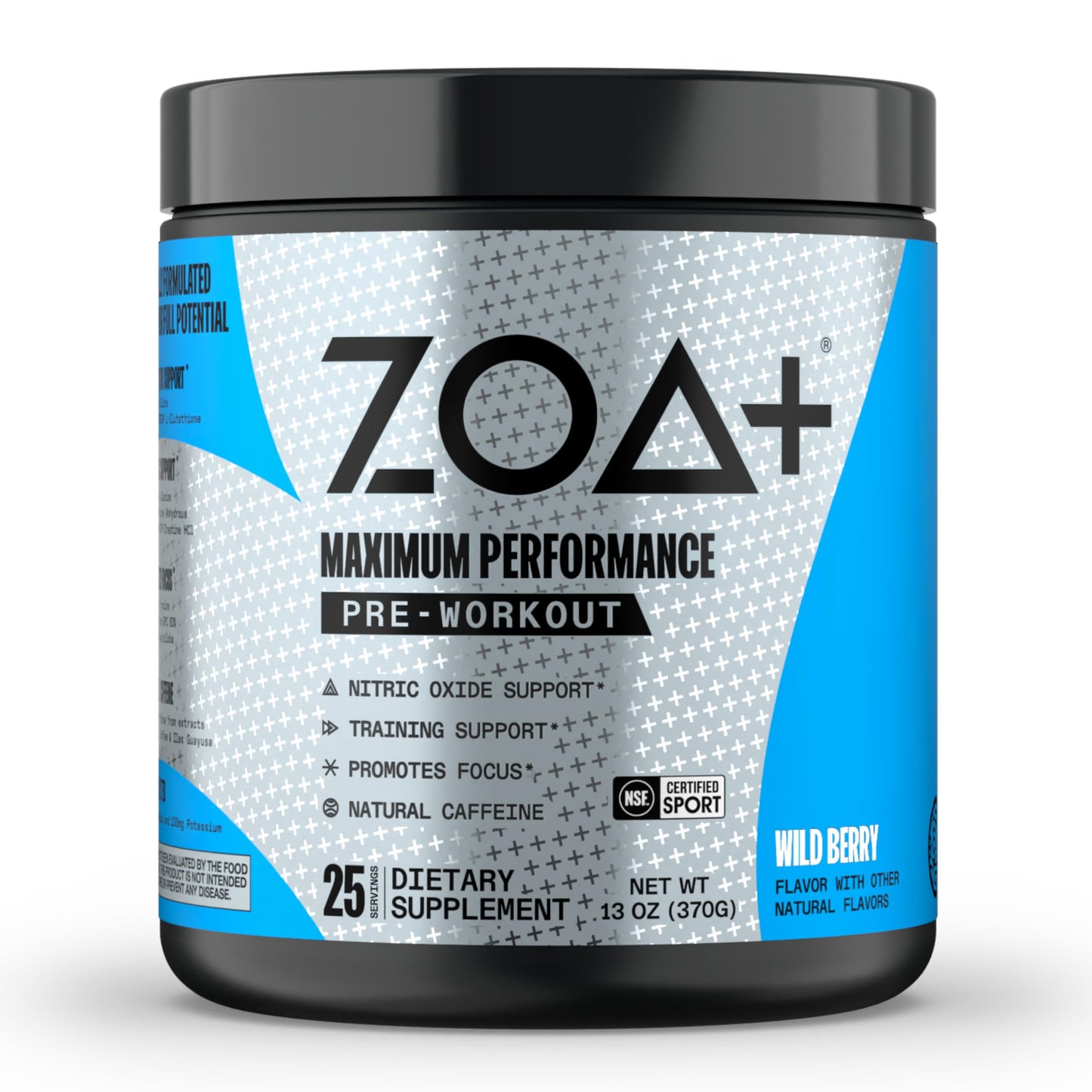 ZOA+ Pre Workout Powder, Fruit Punch - NSF Certified for Sport with Zero Sugar, Electrolytes ZOAUS supplements