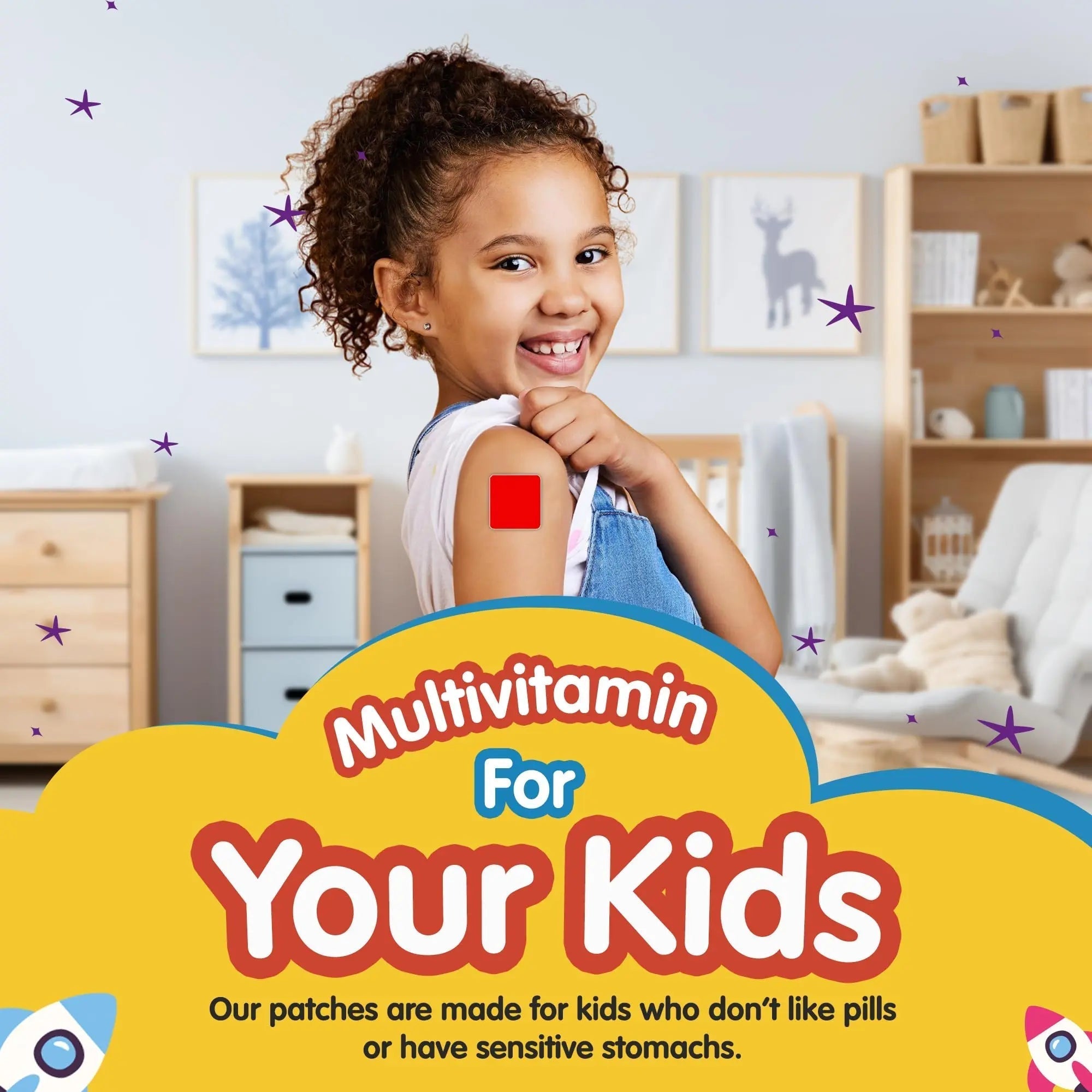 SAMARCHAD Kids Multivitamin Patches Daily Vitamin Patch for Children Natural, Sugar-Free No Swallowing Immune & Growth Support SAMARCHADAu supplements