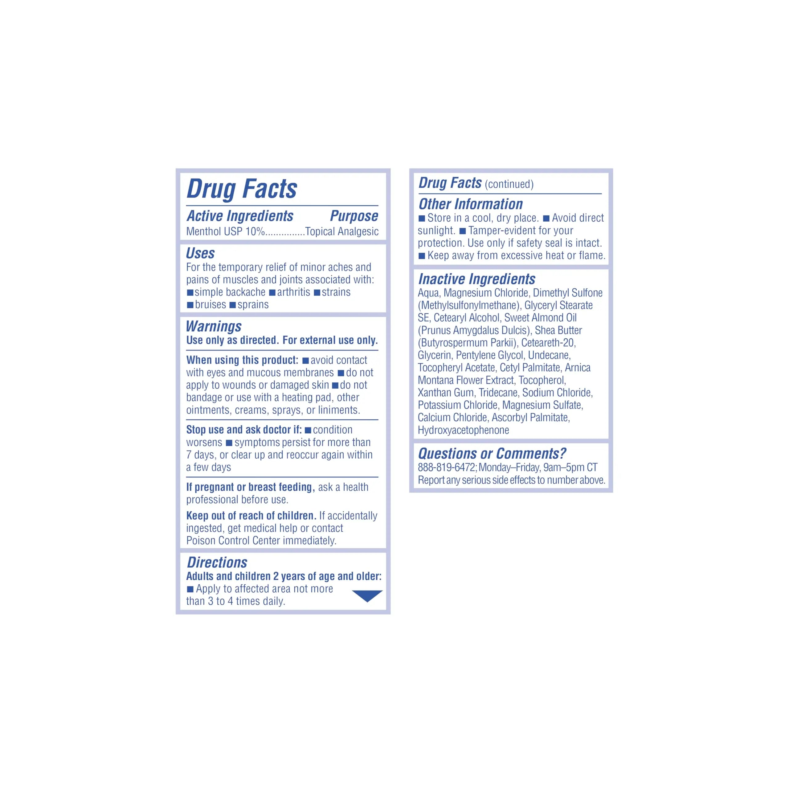 ASUTRA Muscle Pain Relief Cream, Cooling Menthol with Moisturizing Magnesium and Arnica Montana Oil, 3.4 oz ASUTRAAu supplements