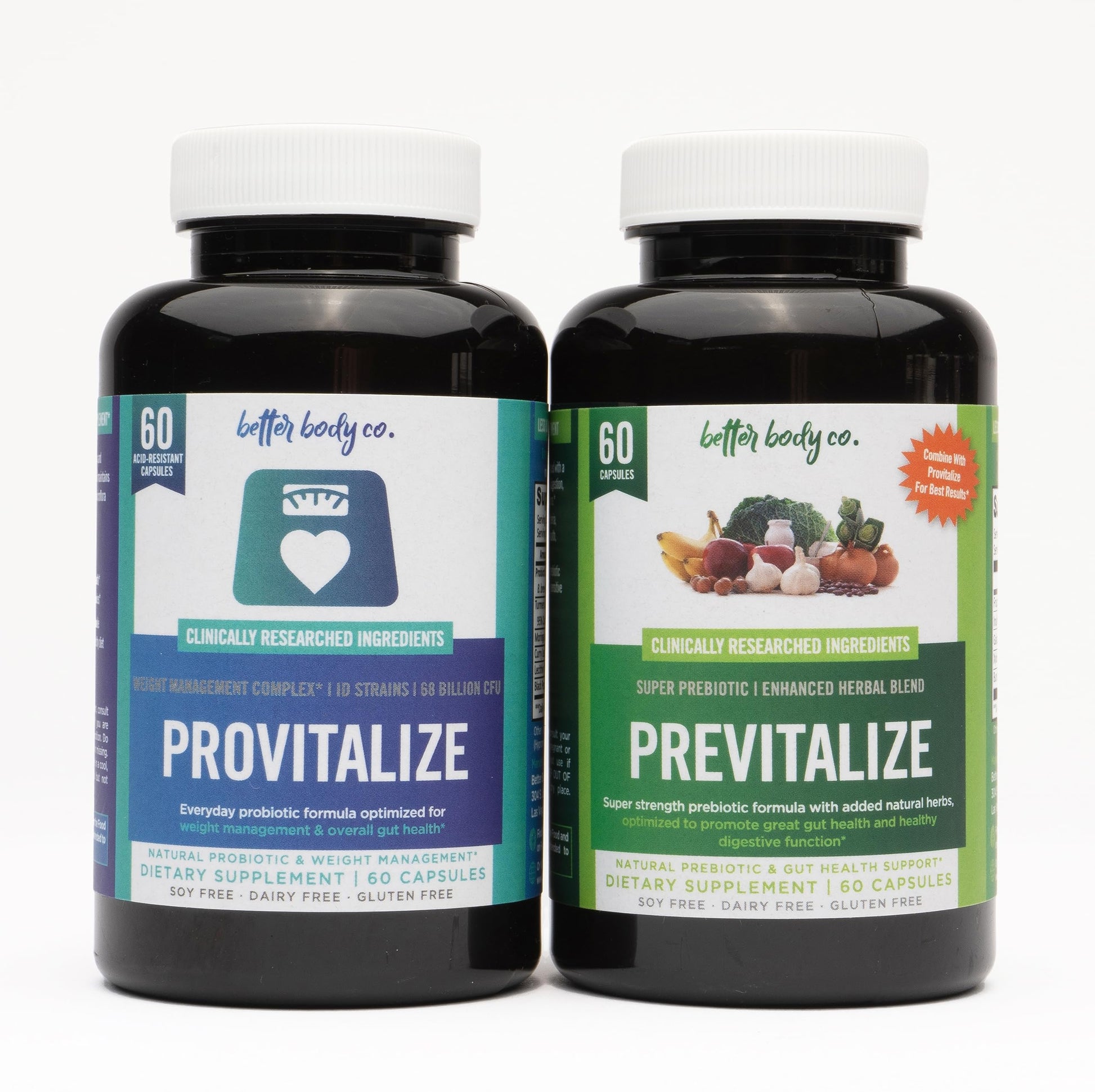 Better Body Co. Original Slim Gut Bundle | Provitalize & Previtalize Bundle - Natural Menopause Better Body Co.Au supplements