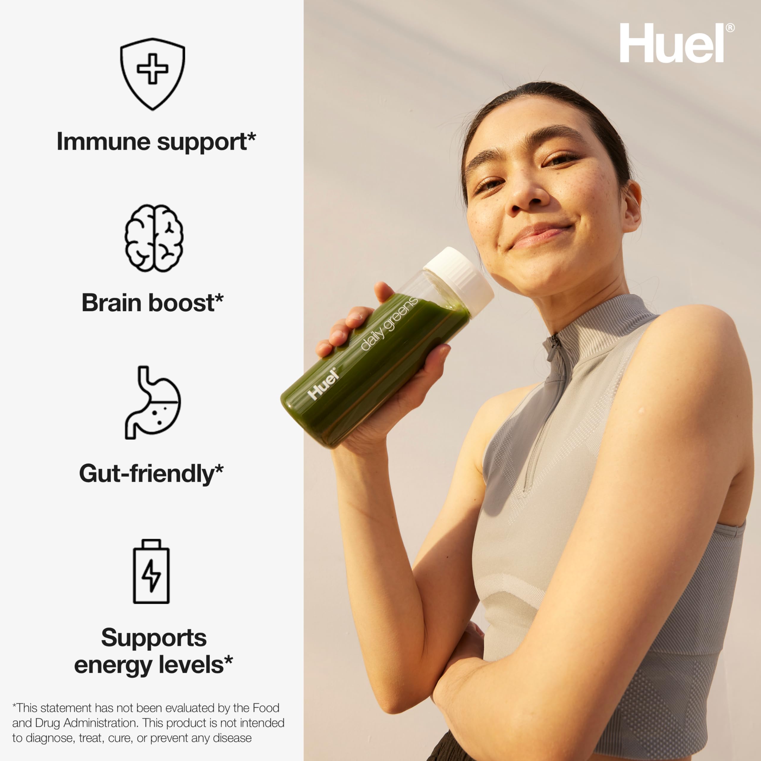 Huel Daily Greens | Superfood Greens Powder | 91 Vitamins, Minerals, and Wholefood HuelUS supplements