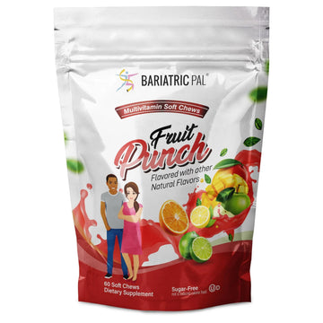 BariatricPal Iron-Free Multivitamin Soft Chew - Fruit Punch (60 Count) BariatricPalAu supplements