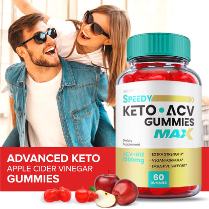 (2 Pack) Speedy Keto ACV Gummies Maximum Strength, Speedy Keto Plus ACV Gummies HealthlyUS supplements