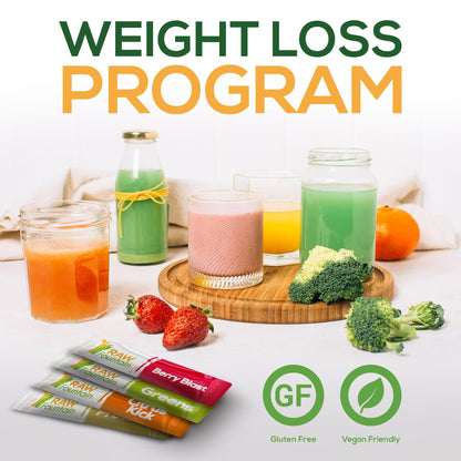 Raw Fountain 3 Day Juice Cleanse Detox, Weight Management Program, 24 Powder Packets Raw FountainUS supplements